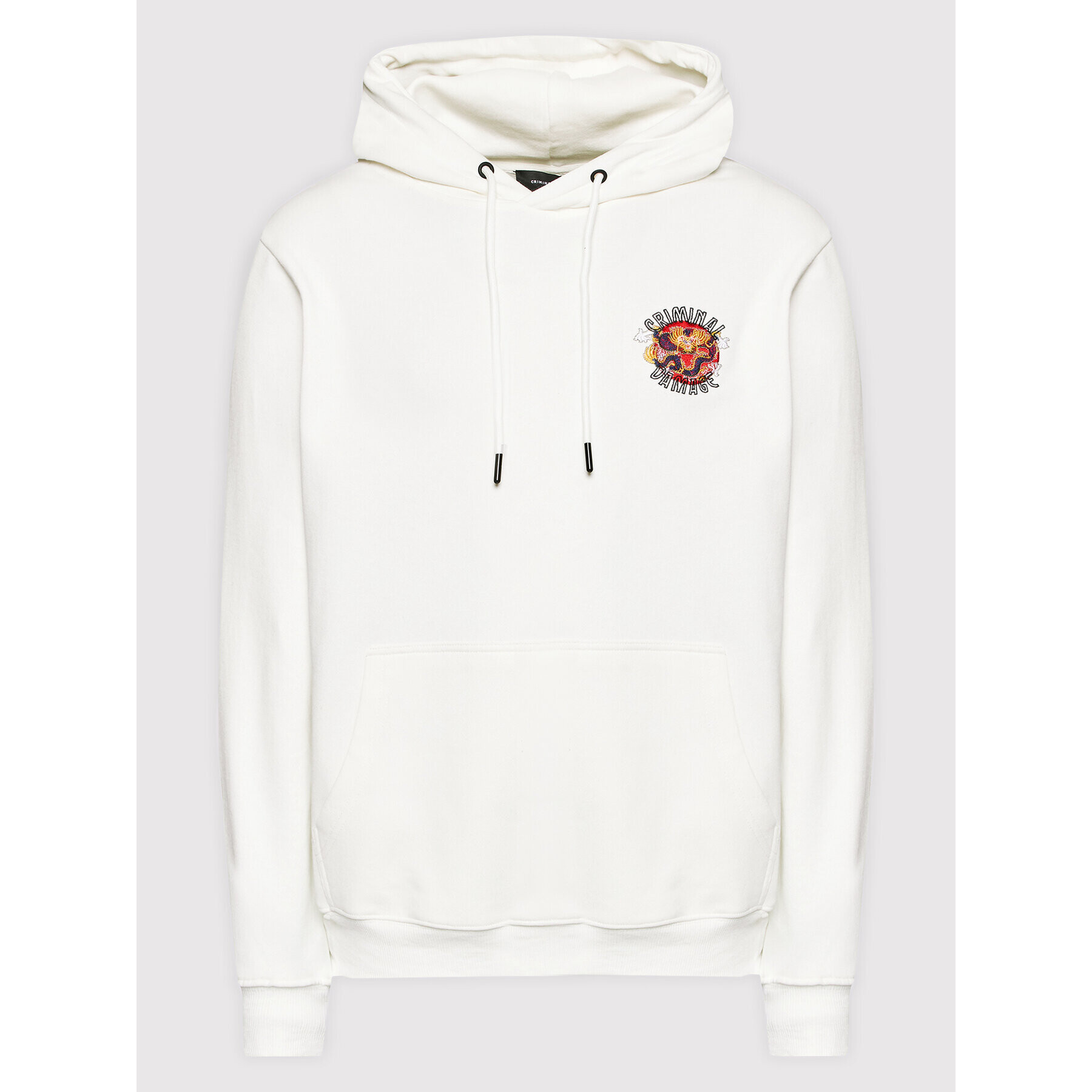 Criminal Damage Суитшърт Mystic Dragon MDHW22 Бял Regular Fit - Pepit.bg