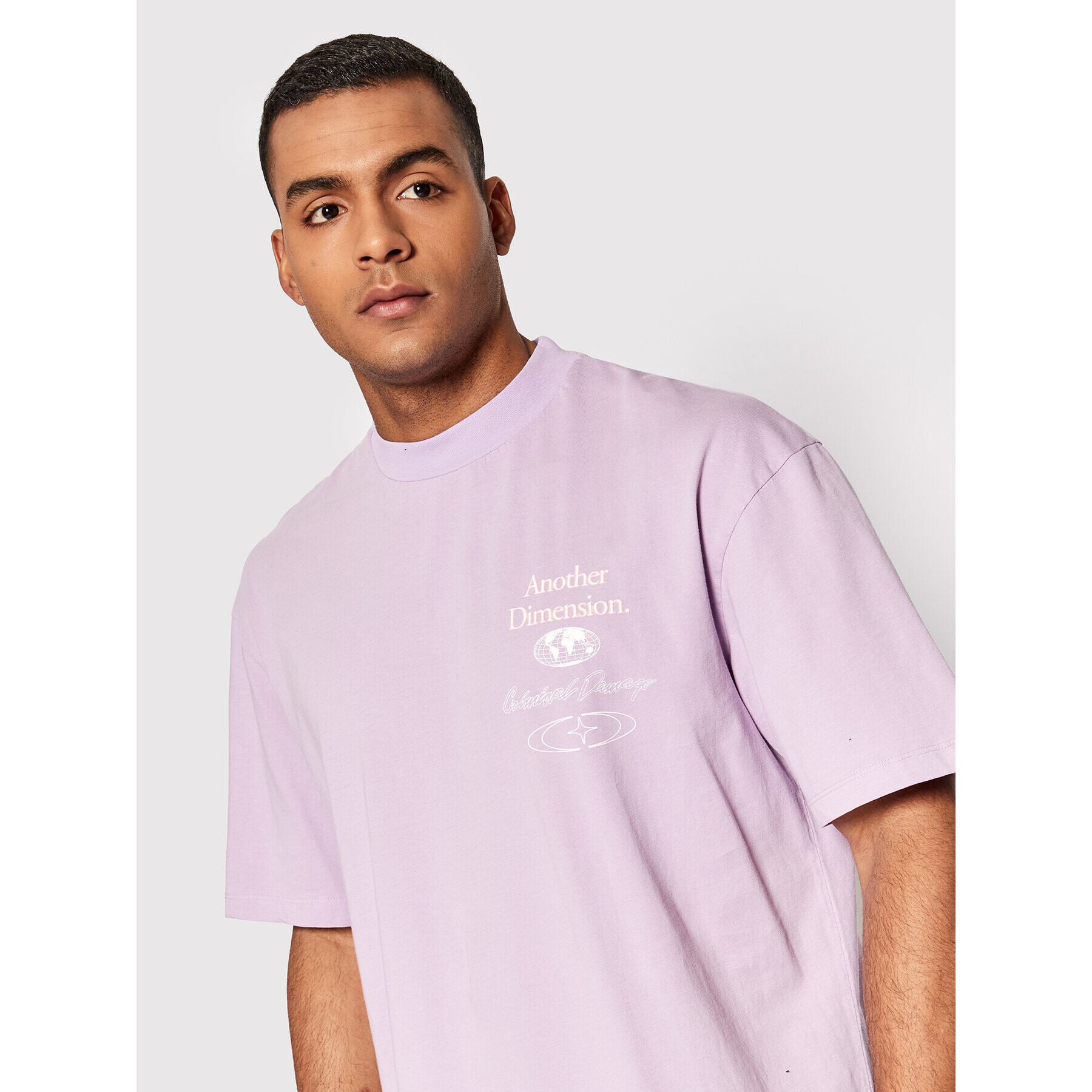 Criminal Damage Тишърт Another Dimension ADTLW22 Виолетов Regular Fit - Pepit.bg