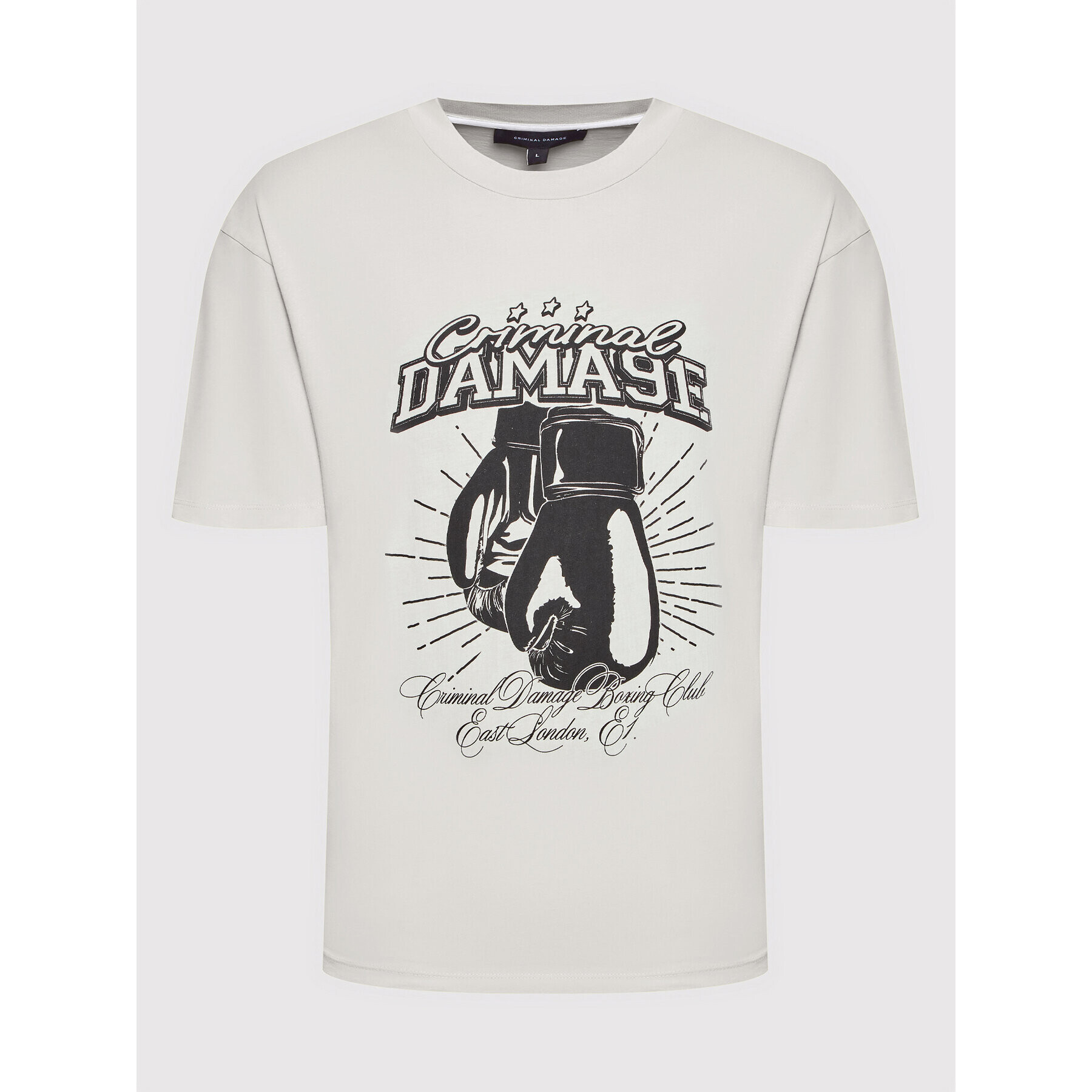 Criminal Damage Тишърт Cd Boxing Club BCTOF22 Сив Regular Fit - Pepit.bg