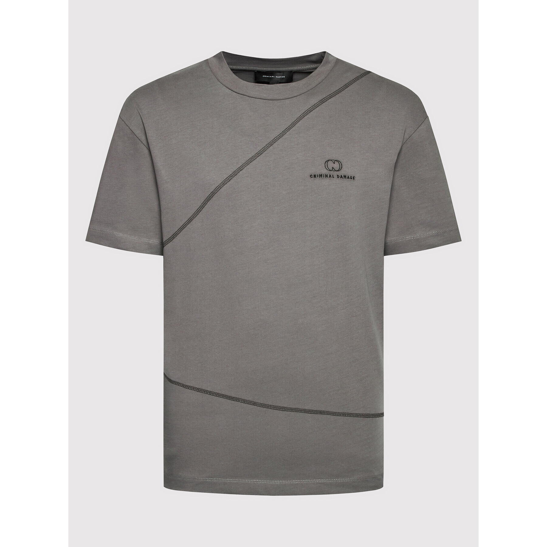 Criminal Damage Тишърт Overlock OTC22 Сив Regular Fit - Pepit.bg