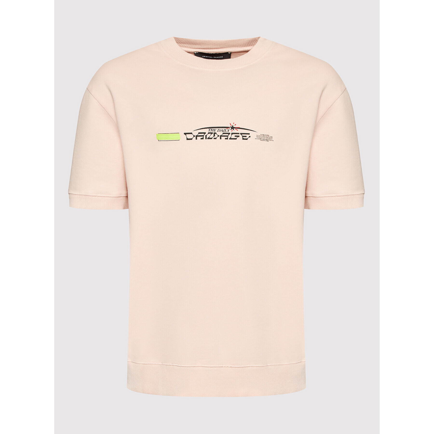 Criminal Damage Тишърт Pyramids Sweat PSDP22 Розов Regular Fit - Pepit.bg
