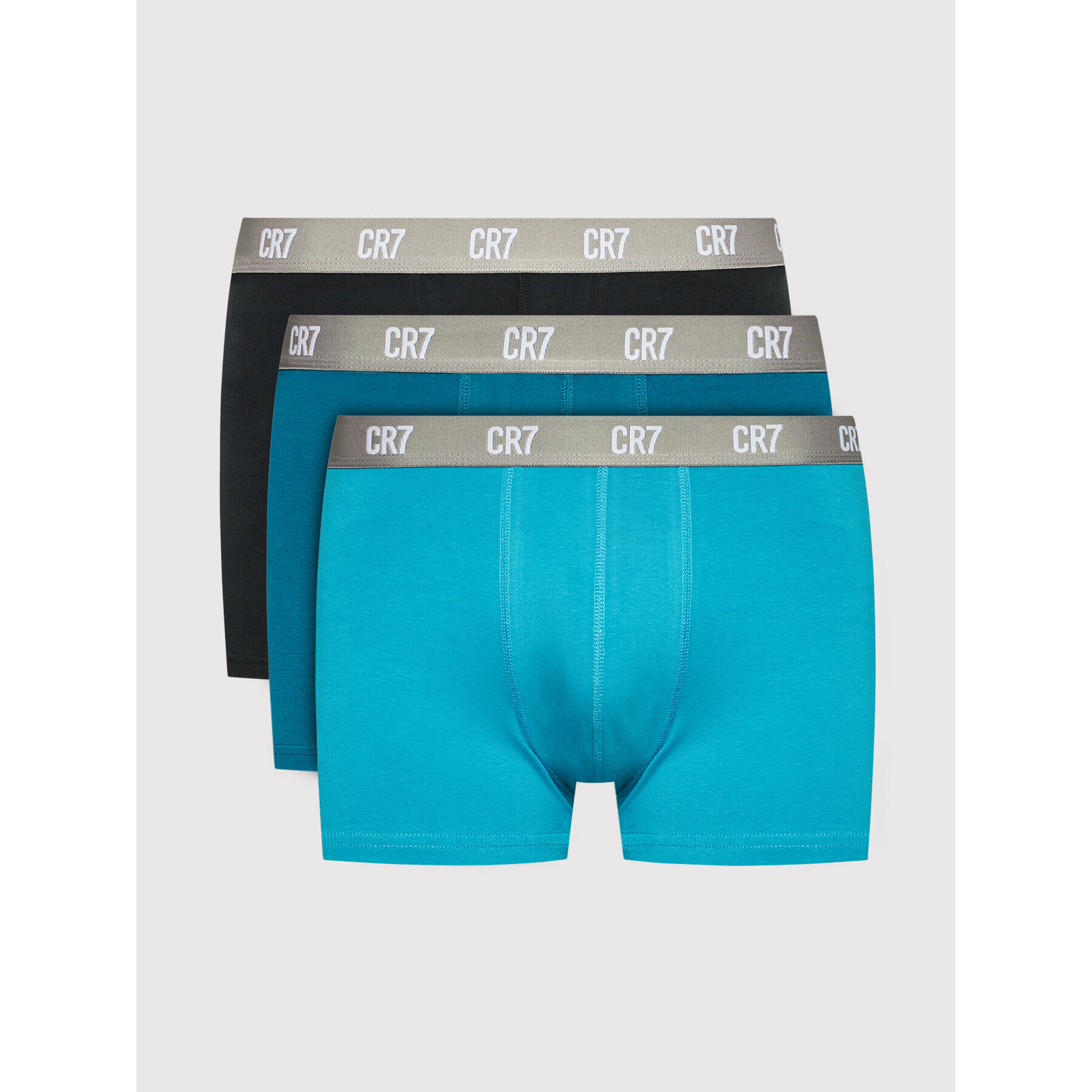 Cristiano Ronaldo CR7 Комплект 3 чифта боксерки Basic Trunk 3-Pack 8100-49-2717 Син - Pepit.bg