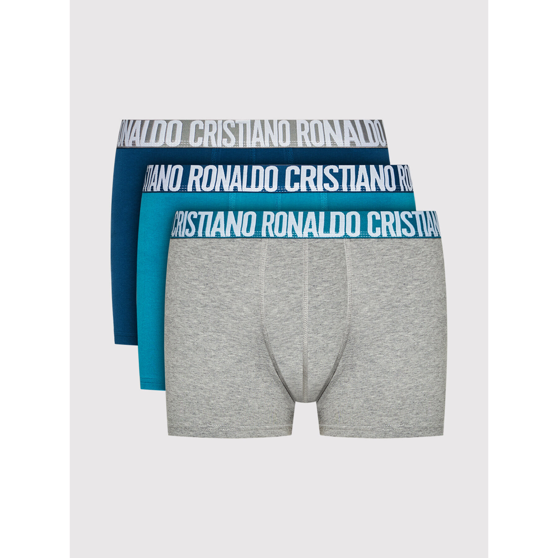 Cristiano Ronaldo CR7 Комплект 3 чифта боксерки Basic Trunk 3-Pack 8100-49-673 Син - Pepit.bg