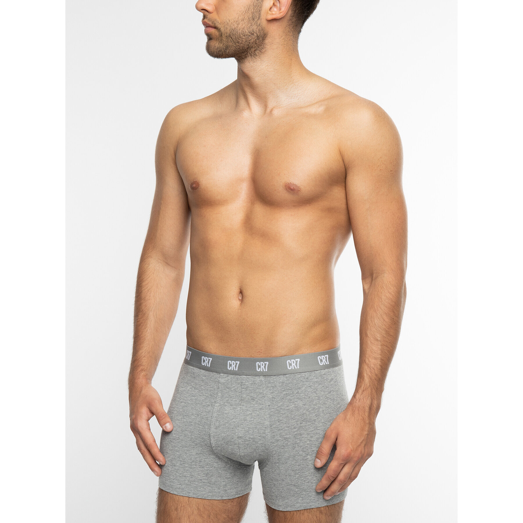 Cristiano Ronaldo CR7 Комплект 3 чифта боксерки Basic Trunk 3Pack 8100-49-633 Бял - Pepit.bg