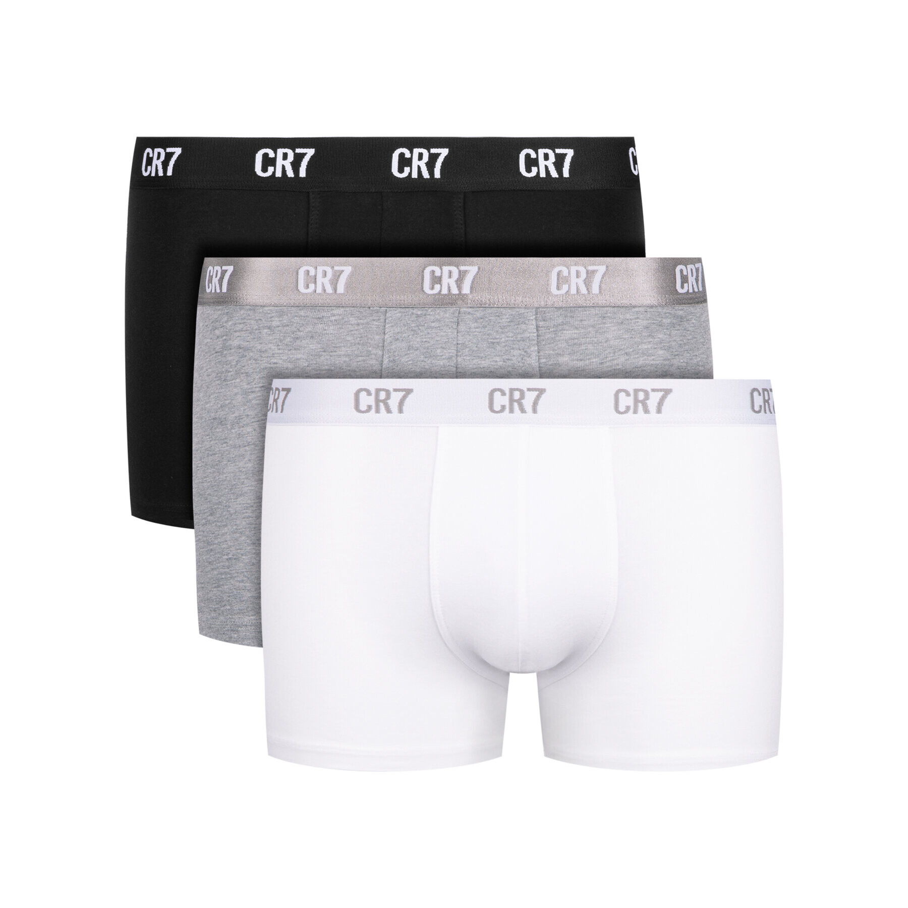 Cristiano Ronaldo CR7 Комплект 3 чифта боксерки Basic Trunk 3Pack 8100-49-633 Бял - Pepit.bg