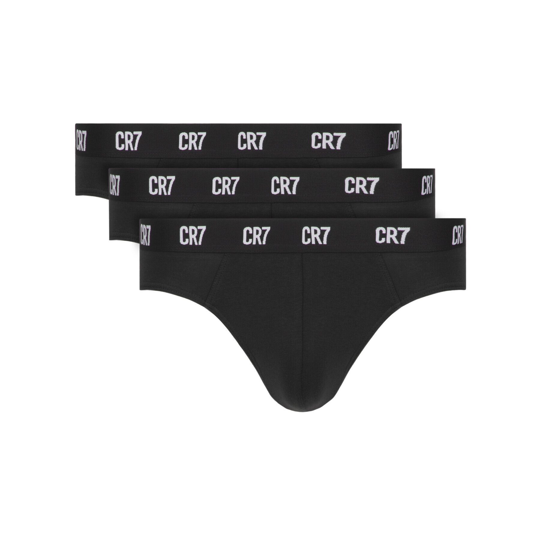 Cristiano Ronaldo CR7 Комплект 3 чифта слипове Main Basic Brief 3-Pack 8100-66-900 Черен - Pepit.bg