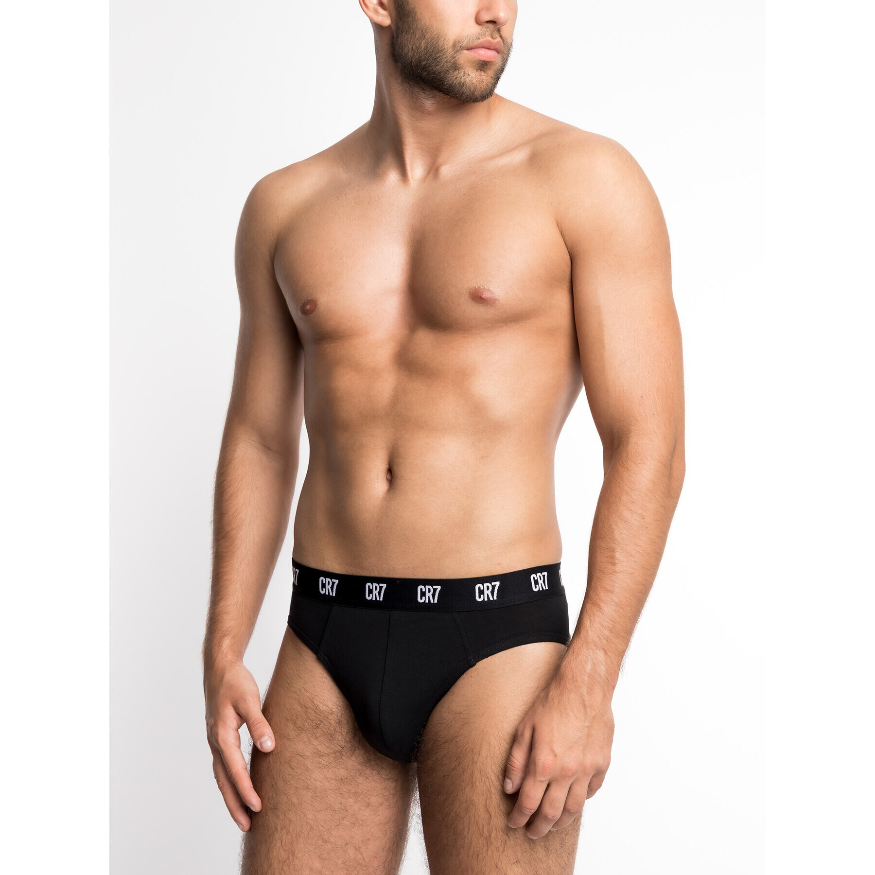 Cristiano Ronaldo CR7 Комплект 3 чифта слипове Main Basic Brief 3-Pack 8100-66-900 Черен - Pepit.bg