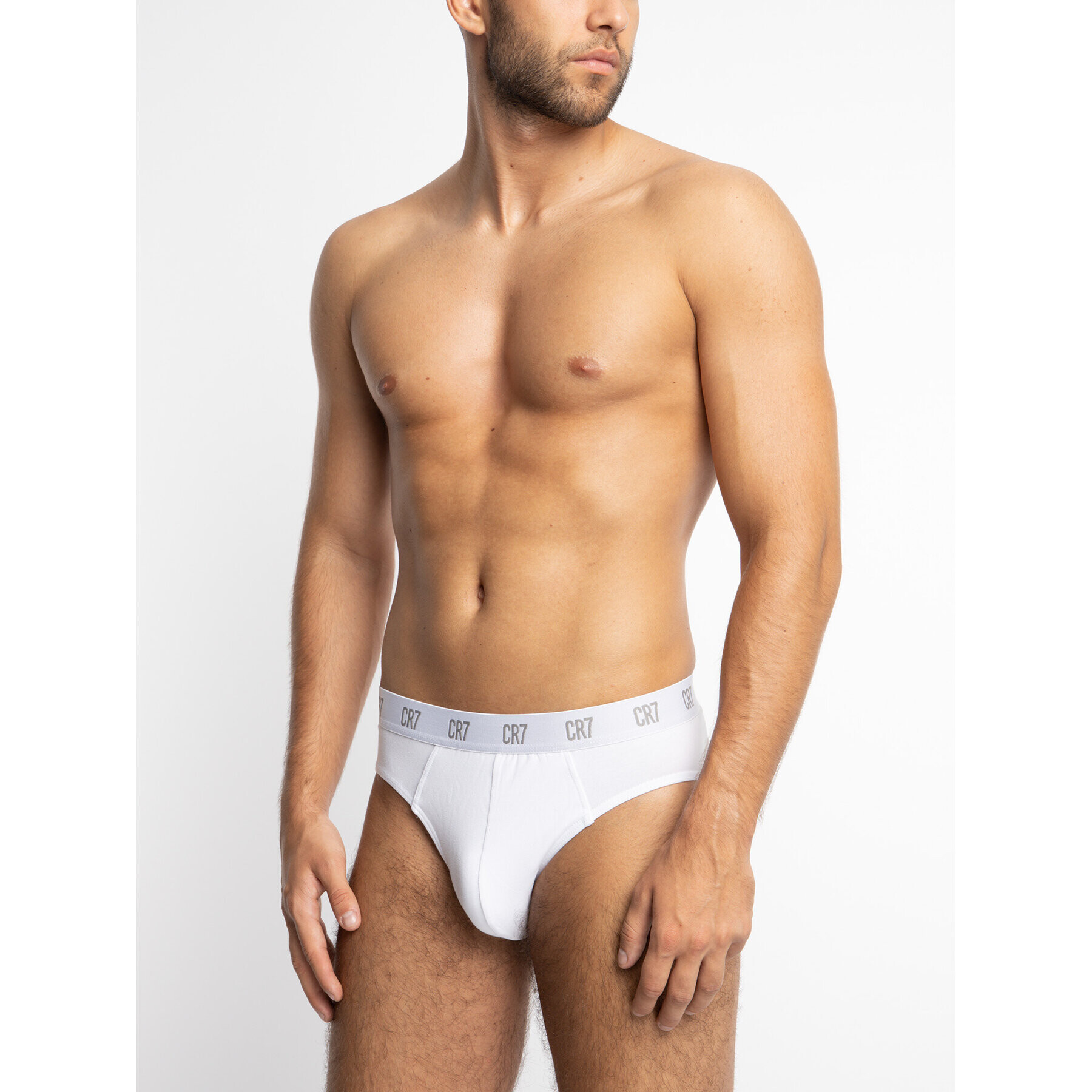 Cristiano Ronaldo CR7 Комплект 3 чифта слипове Main Basic Brief 3Pack 8100-66-100 Бял - Pepit.bg