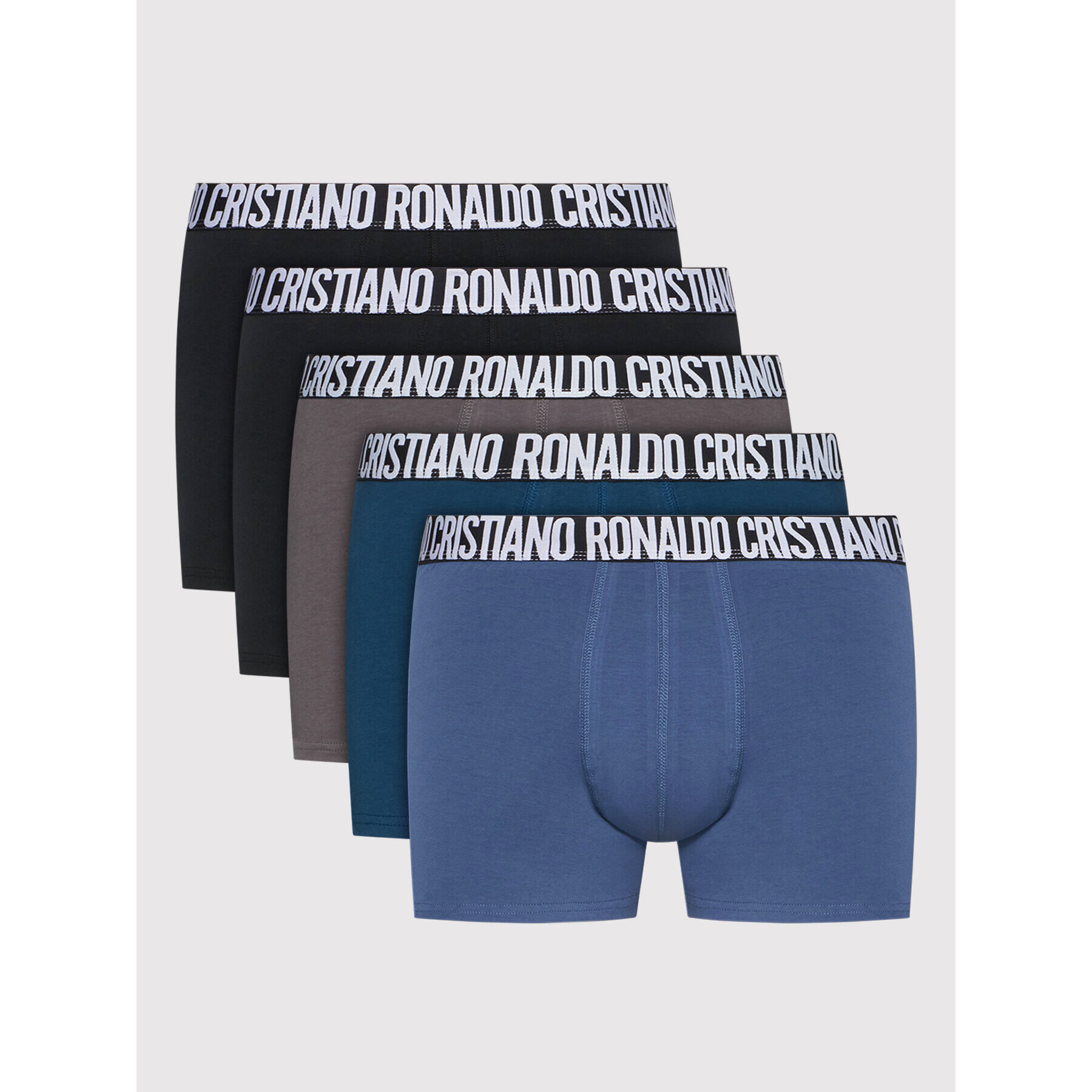 Cristiano Ronaldo CR7 Комплект 5 чифта боксери Basic 8106-49-2406 Тъмносин - Pepit.bg