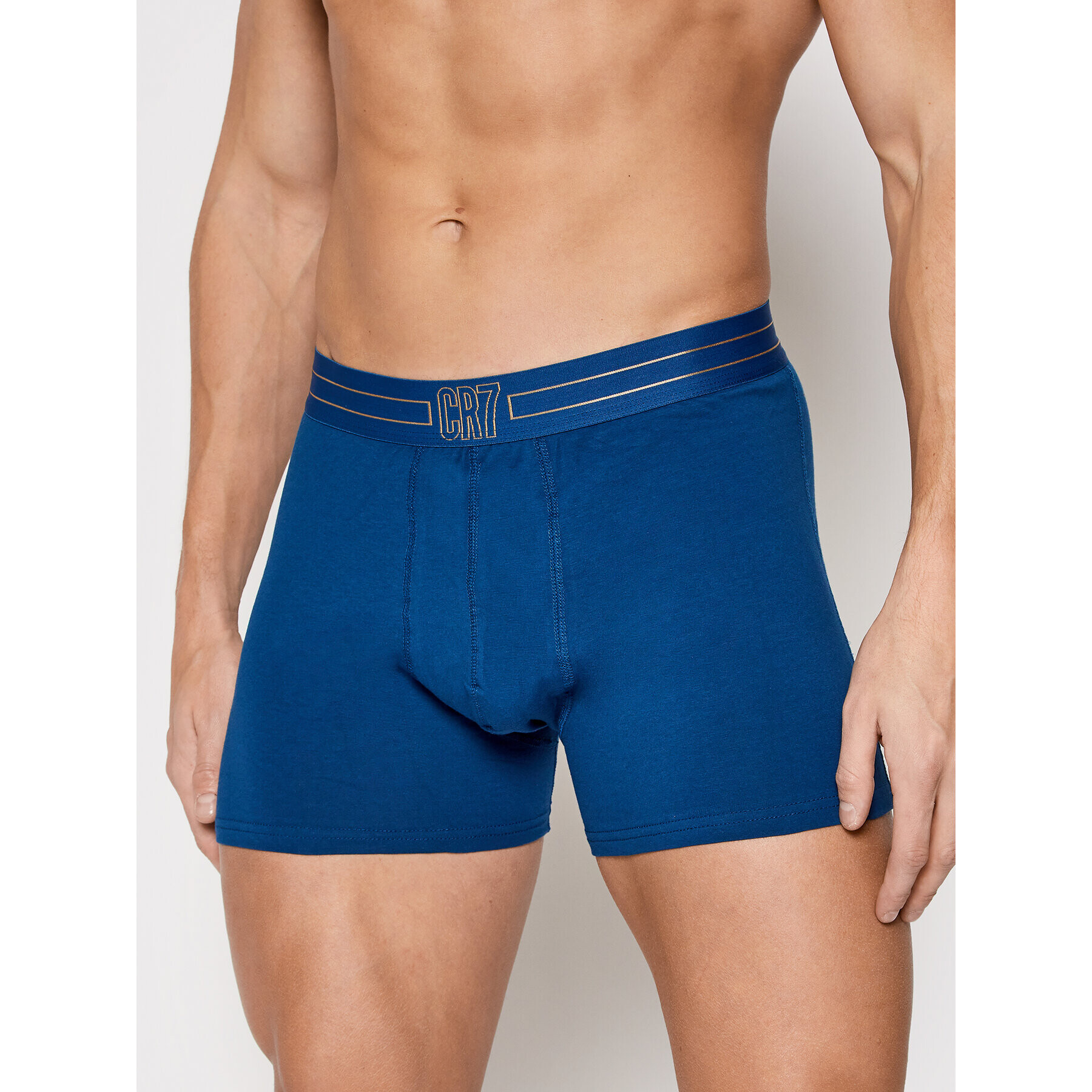 Cristiano Ronaldo CR7 Комплект 5 чифта боксери Basic Trunk Organic 5-Pack 8106-49-2404 Син - Pepit.bg