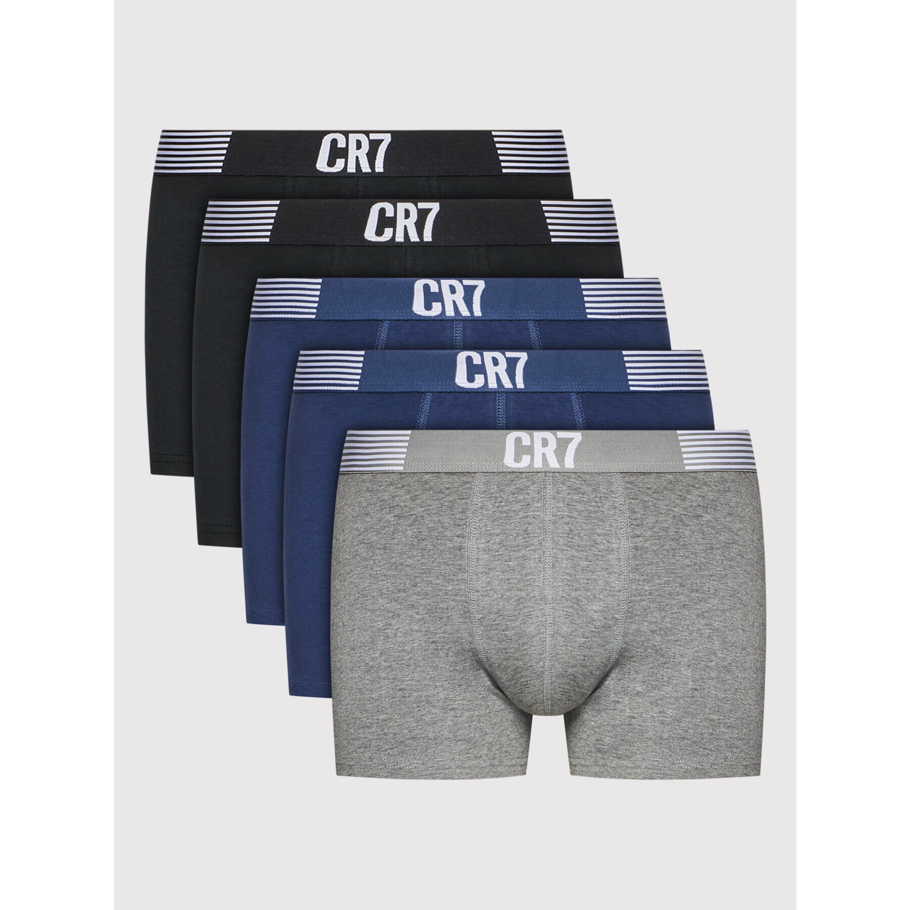 Cristiano Ronaldo CR7 Комплект 5 чифта боксери Basic Trunk Organic 5-Pack 8106-49-2405 Цветен - Pepit.bg