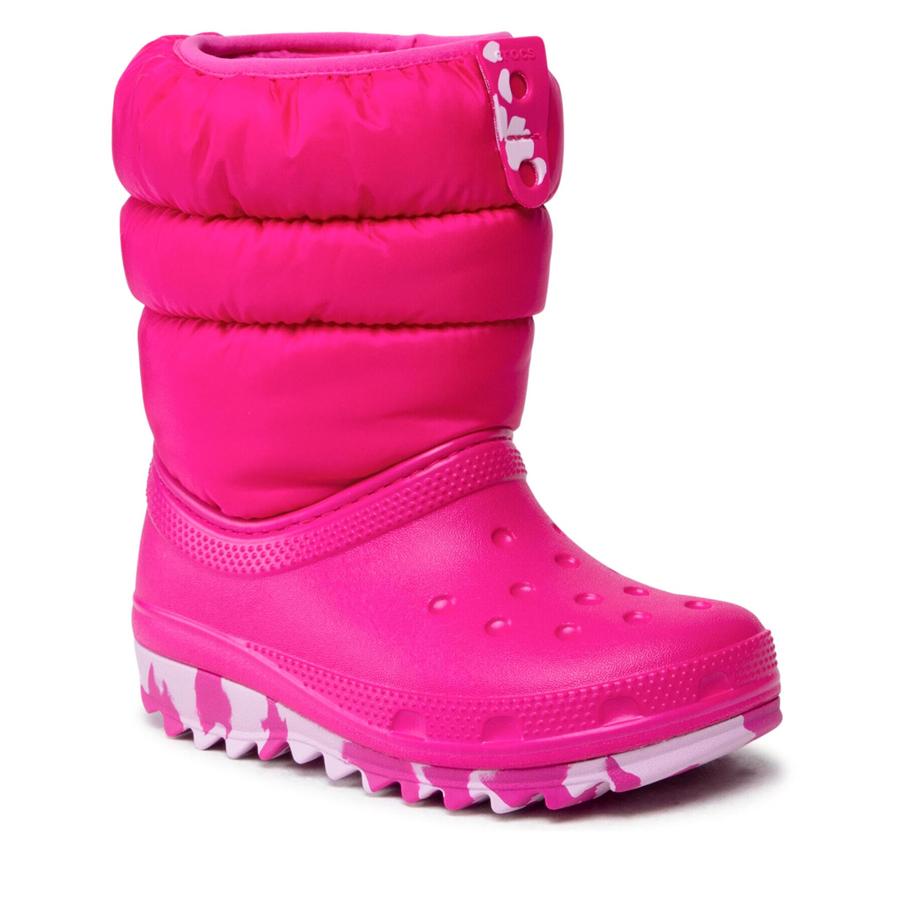 Crocs Апрески Classic Neo Puff Boot K 207275 Розов - Pepit.bg