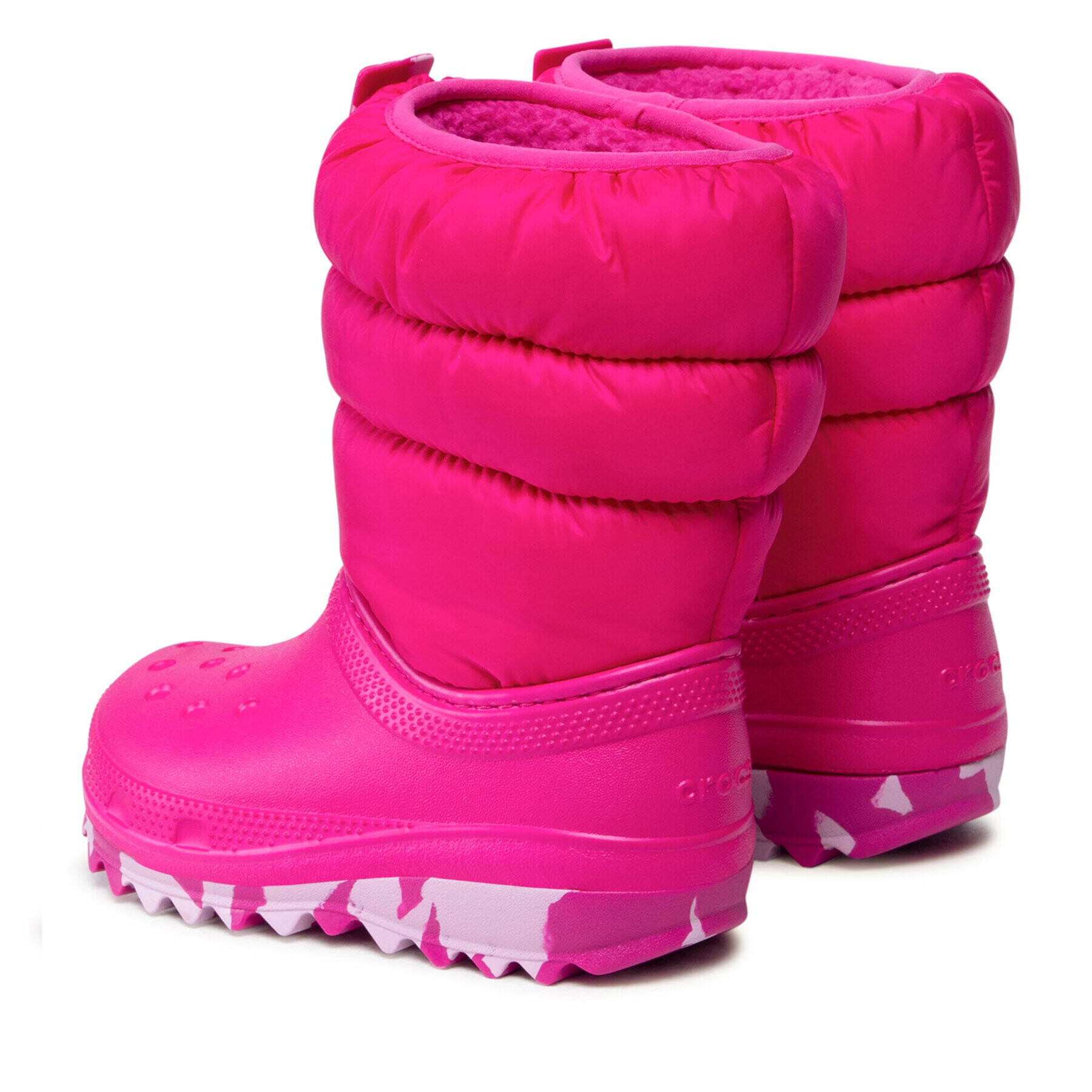 Crocs Апрески Classic Neo Puff Boot K 207275 Розов - Pepit.bg