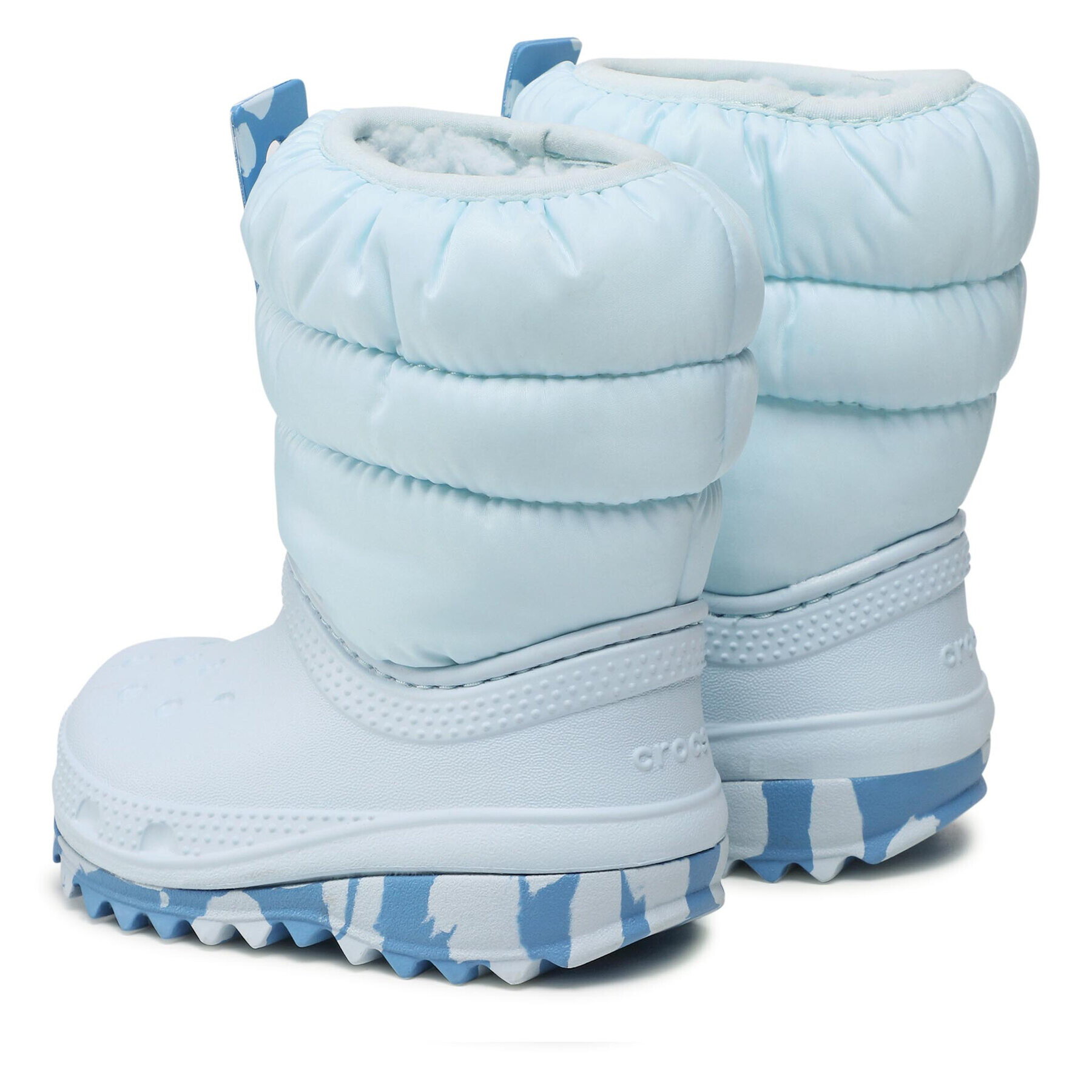 Crocs Апрески Classic Neo Puff Boot K 207275 Син - Pepit.bg