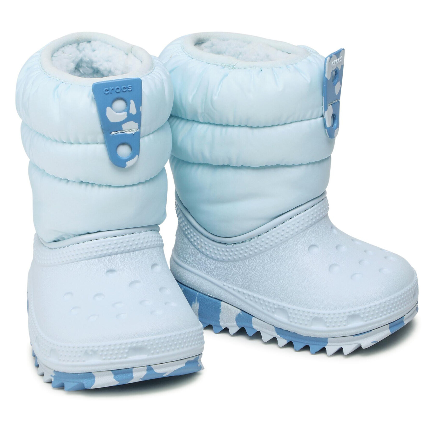 Crocs Апрески Classic Neo Puff Boot K 207275 Син - Pepit.bg