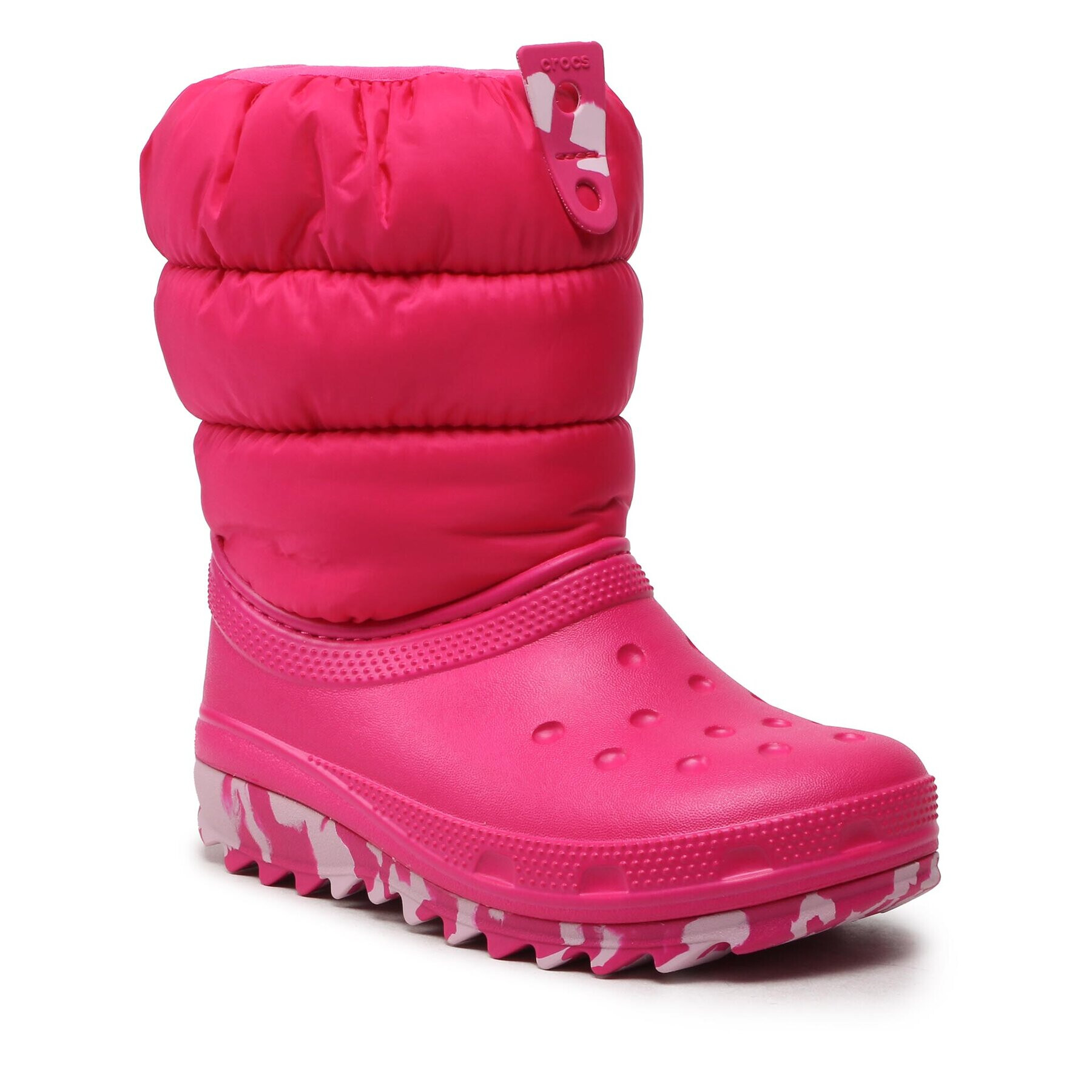 Crocs Апрески Classic Neo Puff Boot K 207684 Розов - Pepit.bg