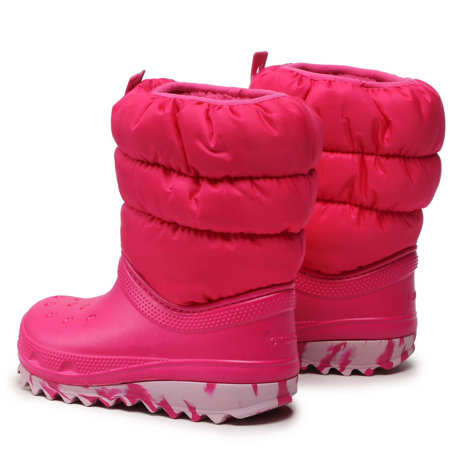 Crocs Апрески Classic Neo Puff Boot K 207684 Розов - Pepit.bg