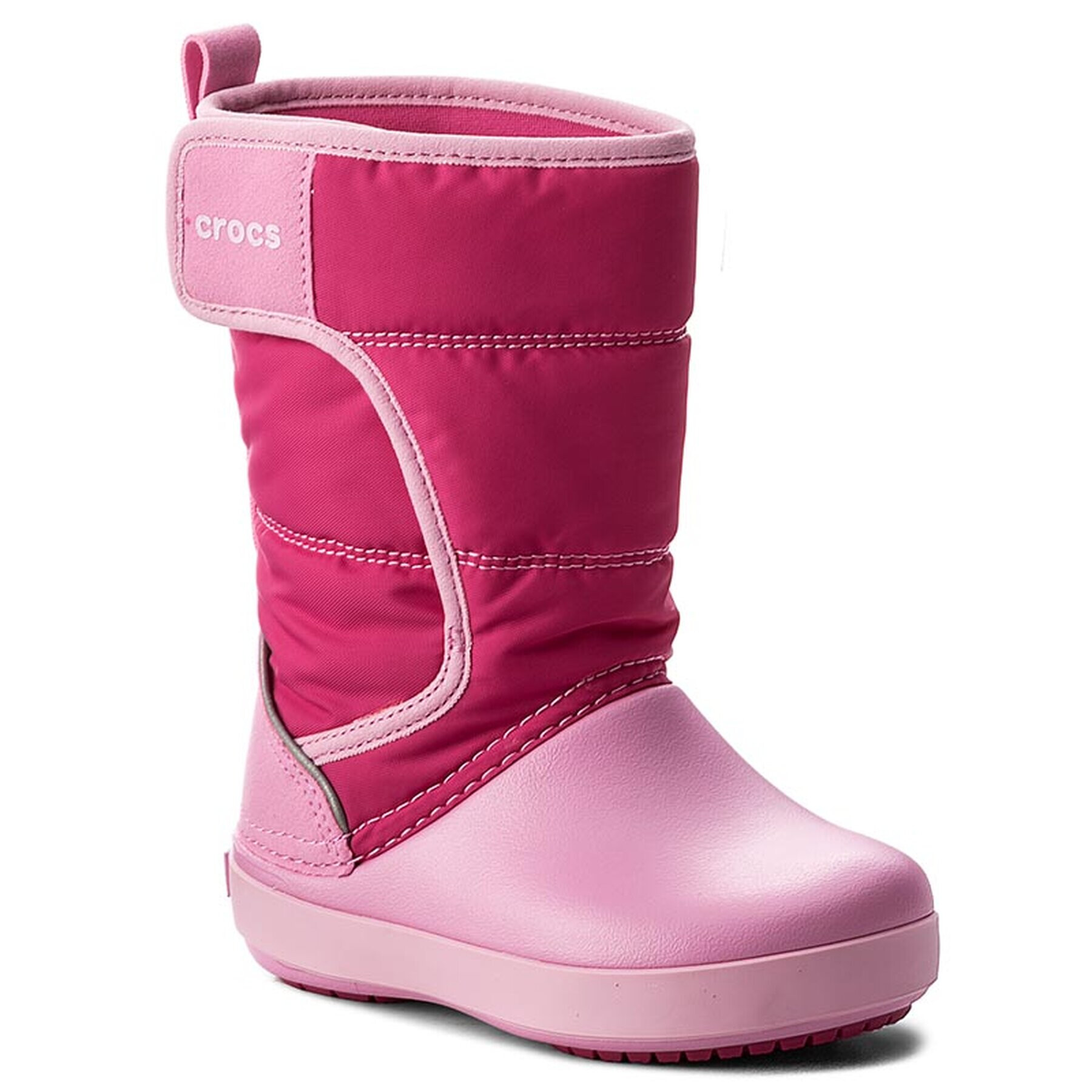 Crocs Апрески Lodgepoint Snow Boot K 204660 Розов - Pepit.bg