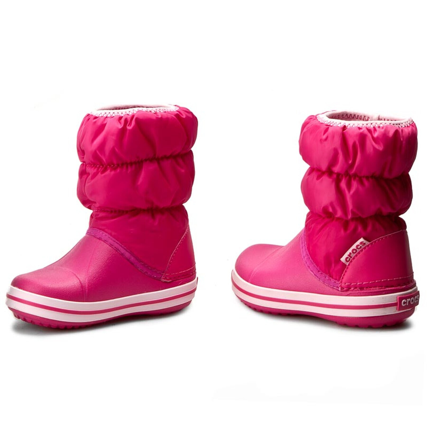 Crocs Апрески Winter Puff Boot Kids 14613 Розов - Pepit.bg