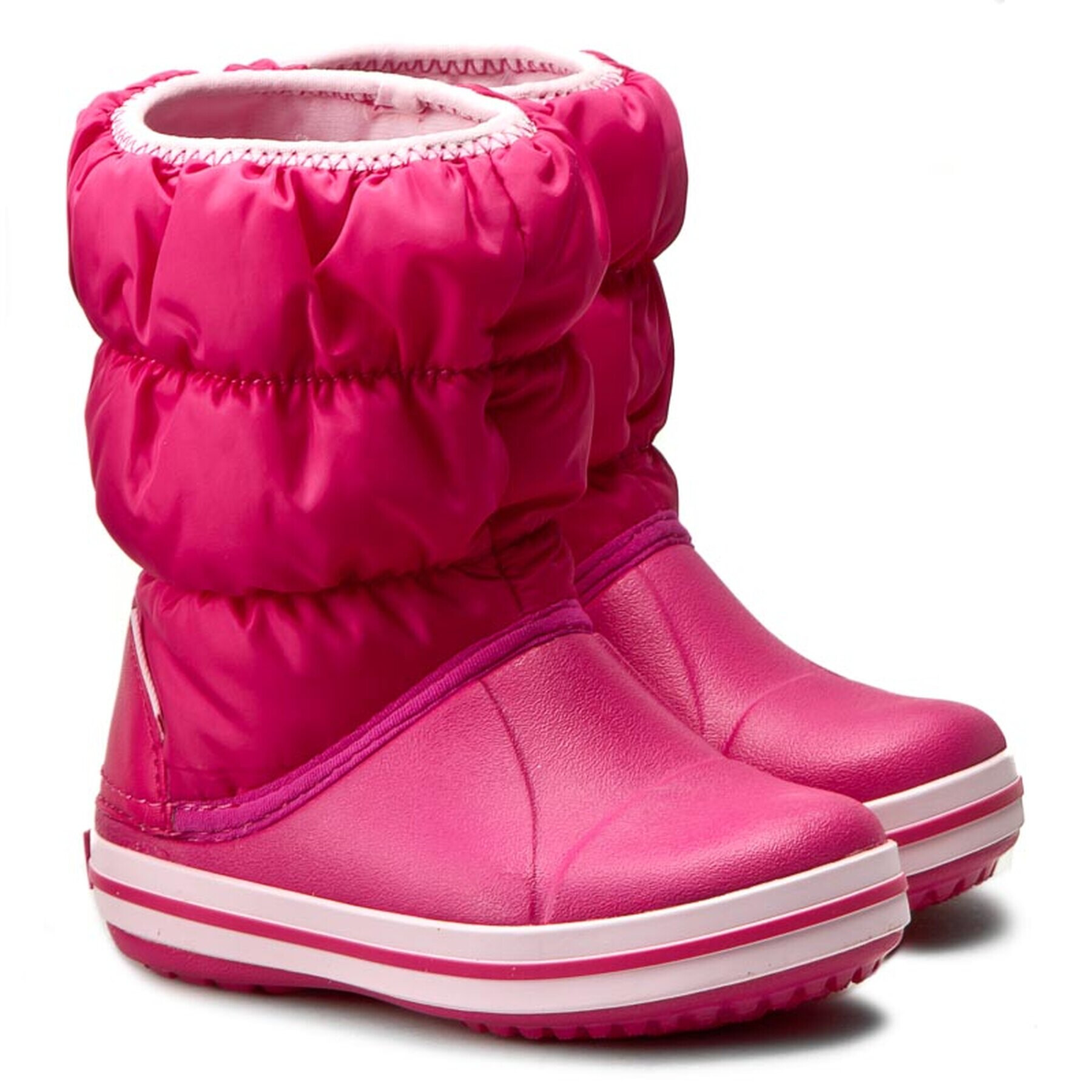 Crocs Апрески Winter Puff Boot Kids 14613 Розов - Pepit.bg