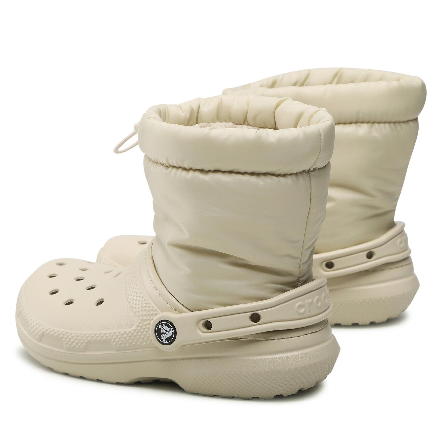 Crocs Боти Classic Lined Neo Puff Boot 206630 Бежов - Pepit.bg