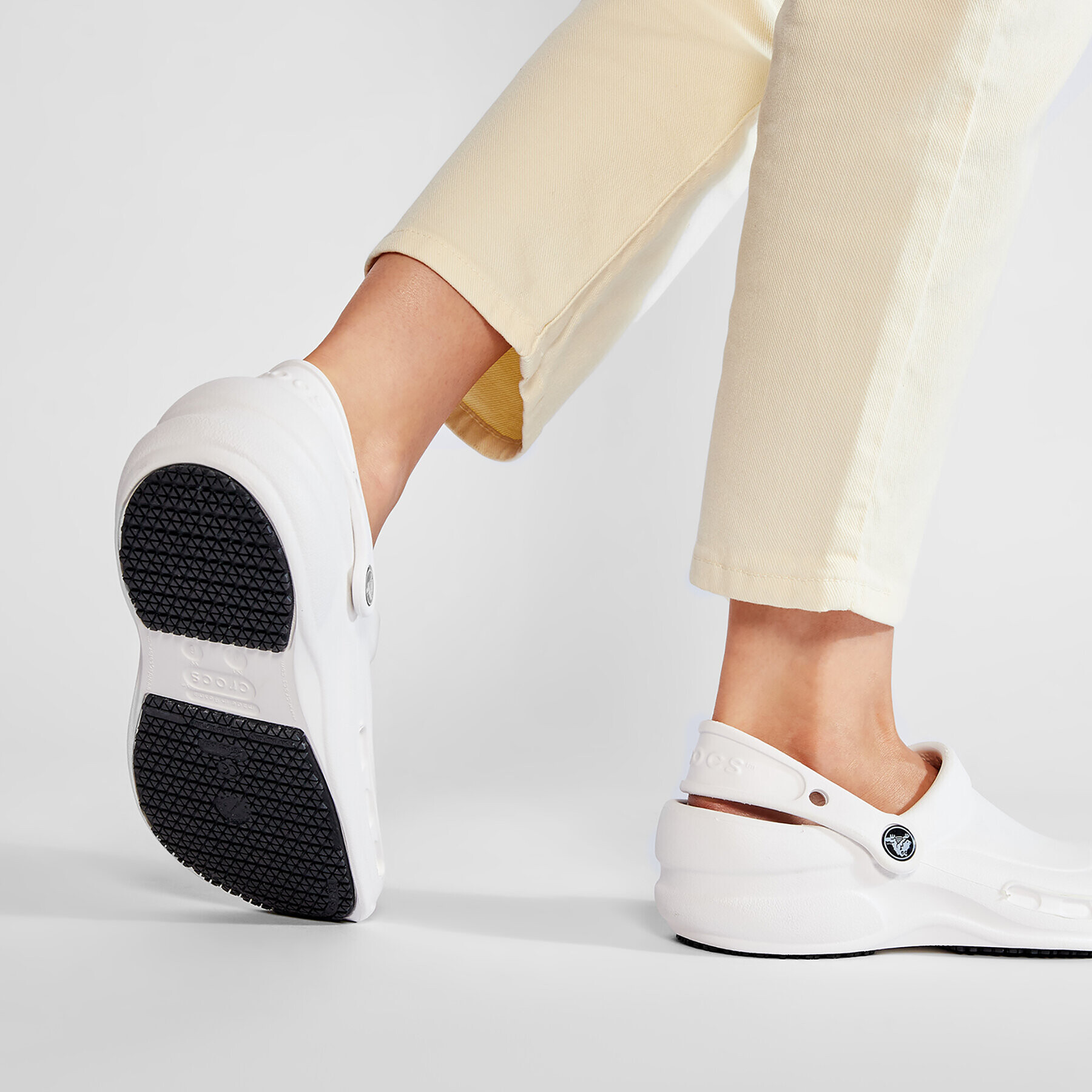 Crocs Чехли Bistro 10075 Бял - Pepit.bg