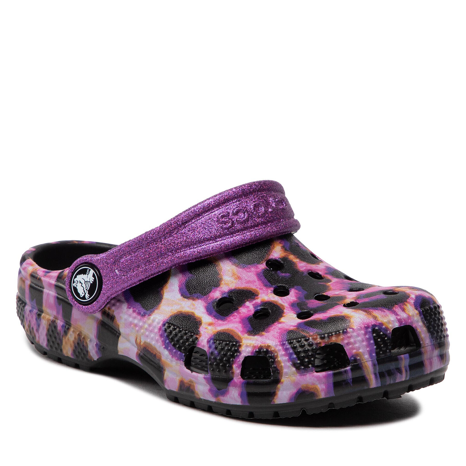 Crocs Чехли Classic Animal Print Clog K 207600 Виолетов - Pepit.bg
