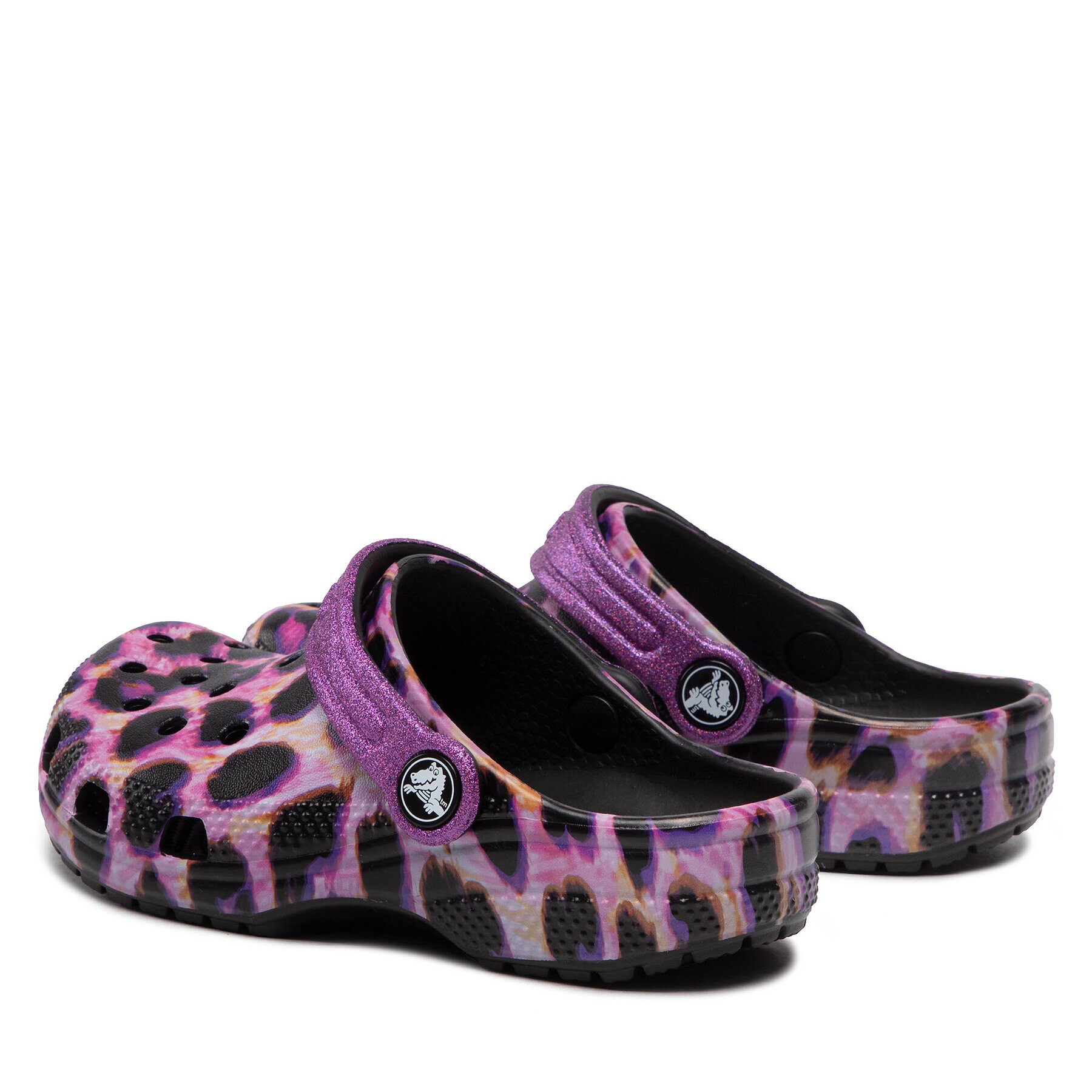 Crocs Чехли Classic Animal Print Clog K 207600 Виолетов - Pepit.bg