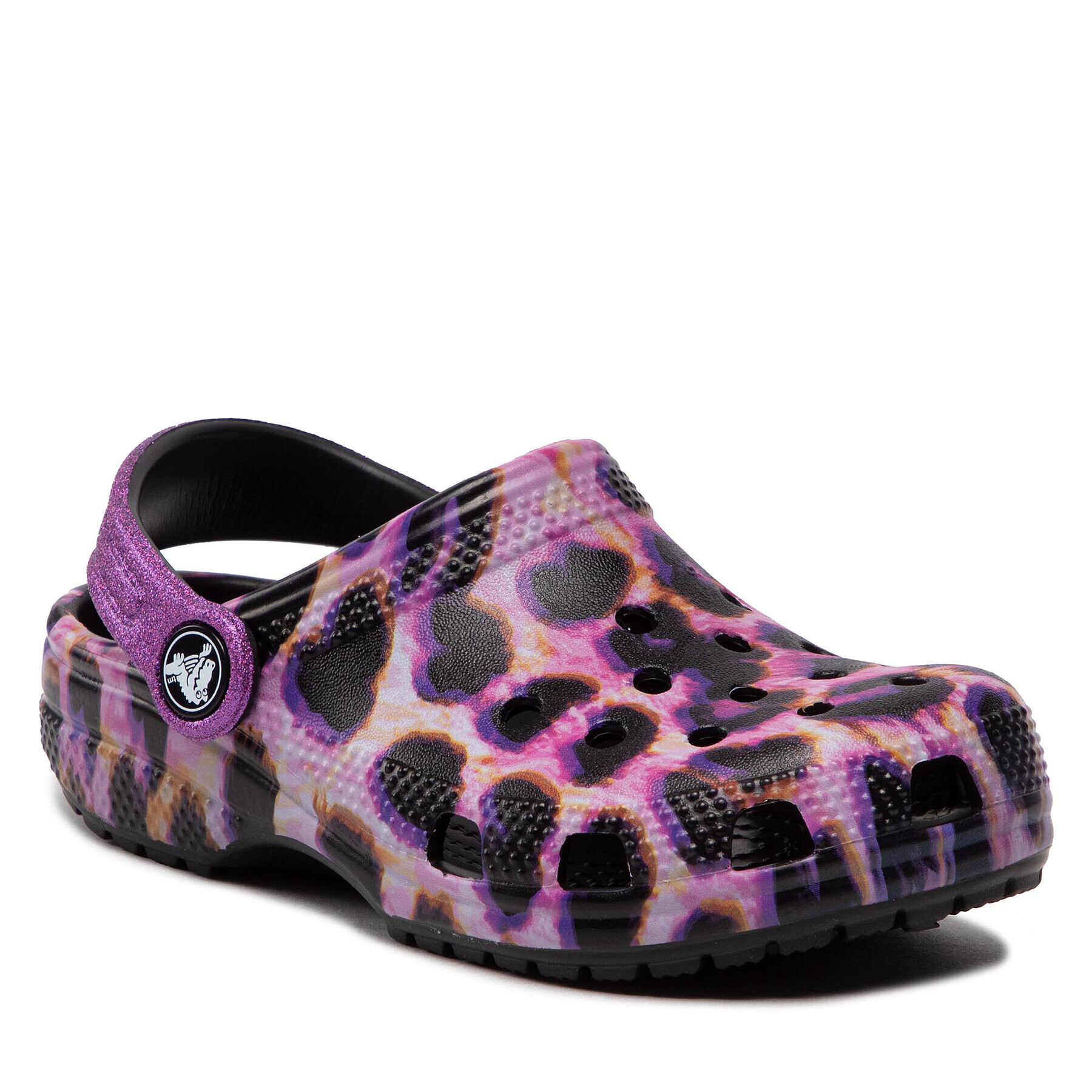 Crocs Чехли Classic Animal Print Clog K 207600 Виолетов - Pepit.bg