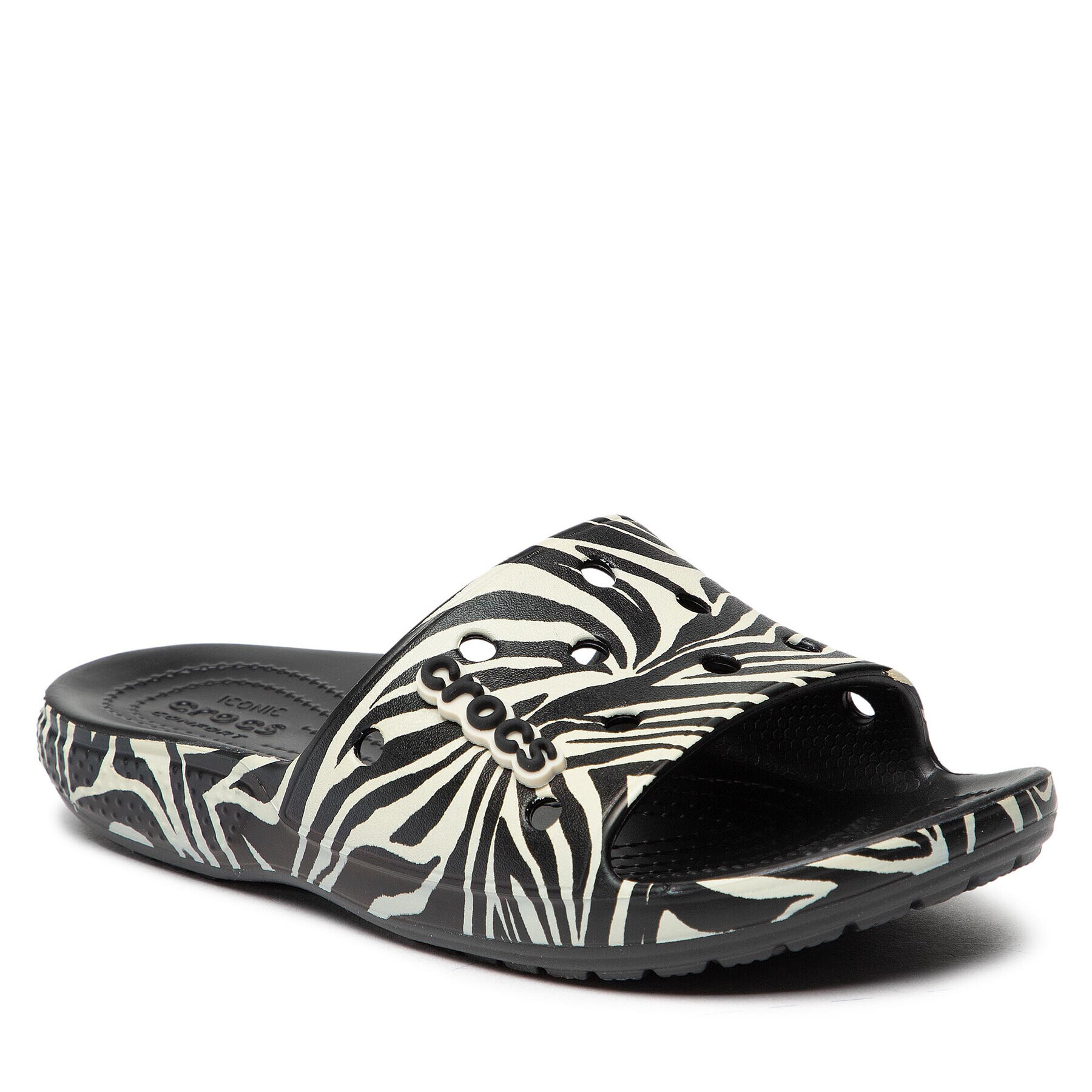 Crocs Чехли Classic Animal Remix Slde 207841 Черен - Pepit.bg
