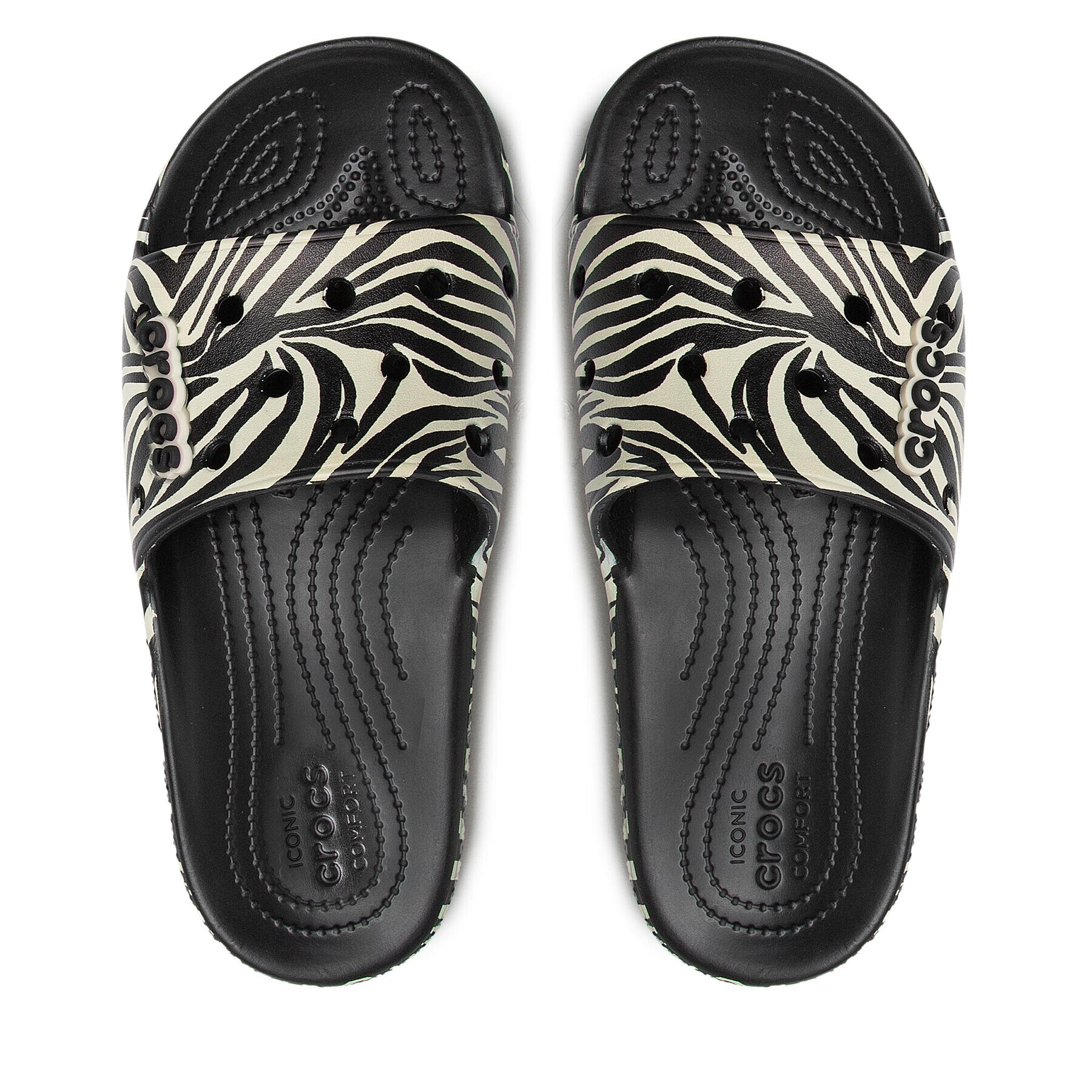 Crocs Чехли Classic Animal Remix Slde 207841 Черен - Pepit.bg