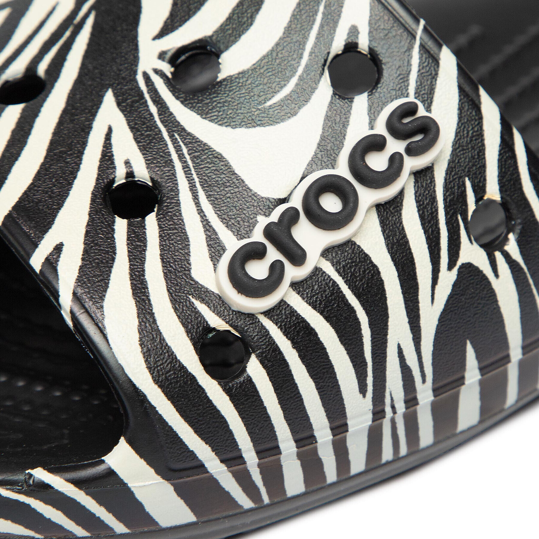 Crocs Чехли Classic Animal Remix Slde 207841 Черен - Pepit.bg