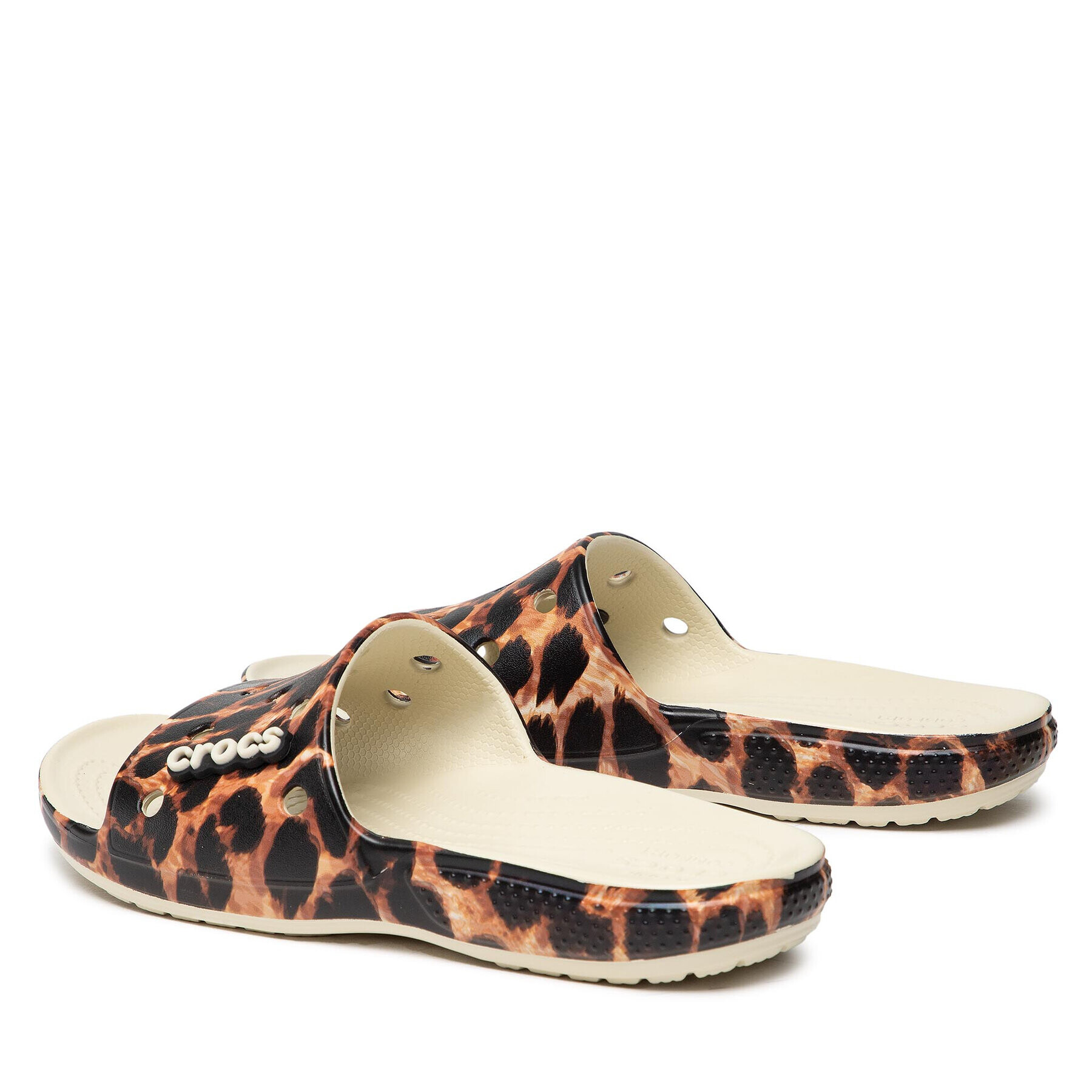 Crocs Чехли Classic Animal Remix Slide 207841 Бежов - Pepit.bg