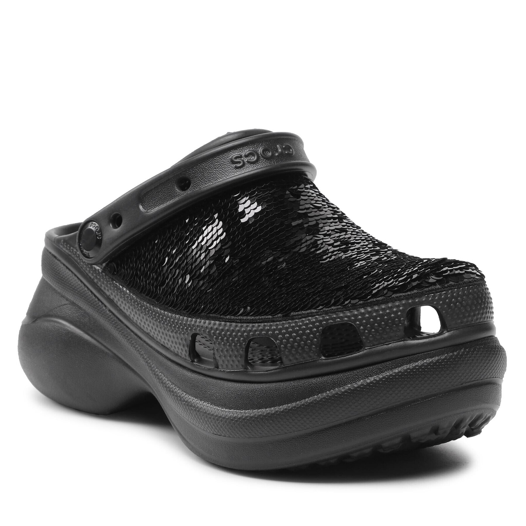 Crocs Чехли Classic Bae Sequin Clogw 207317 Черен - Pepit.bg