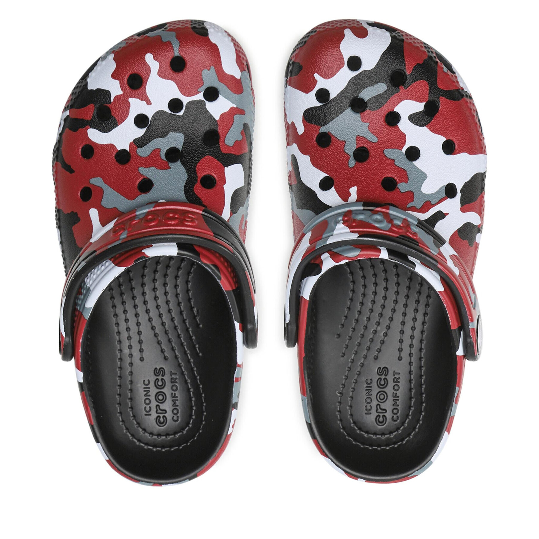 Crocs Чехли Classic Camo Clog 207594 Червен - Pepit.bg