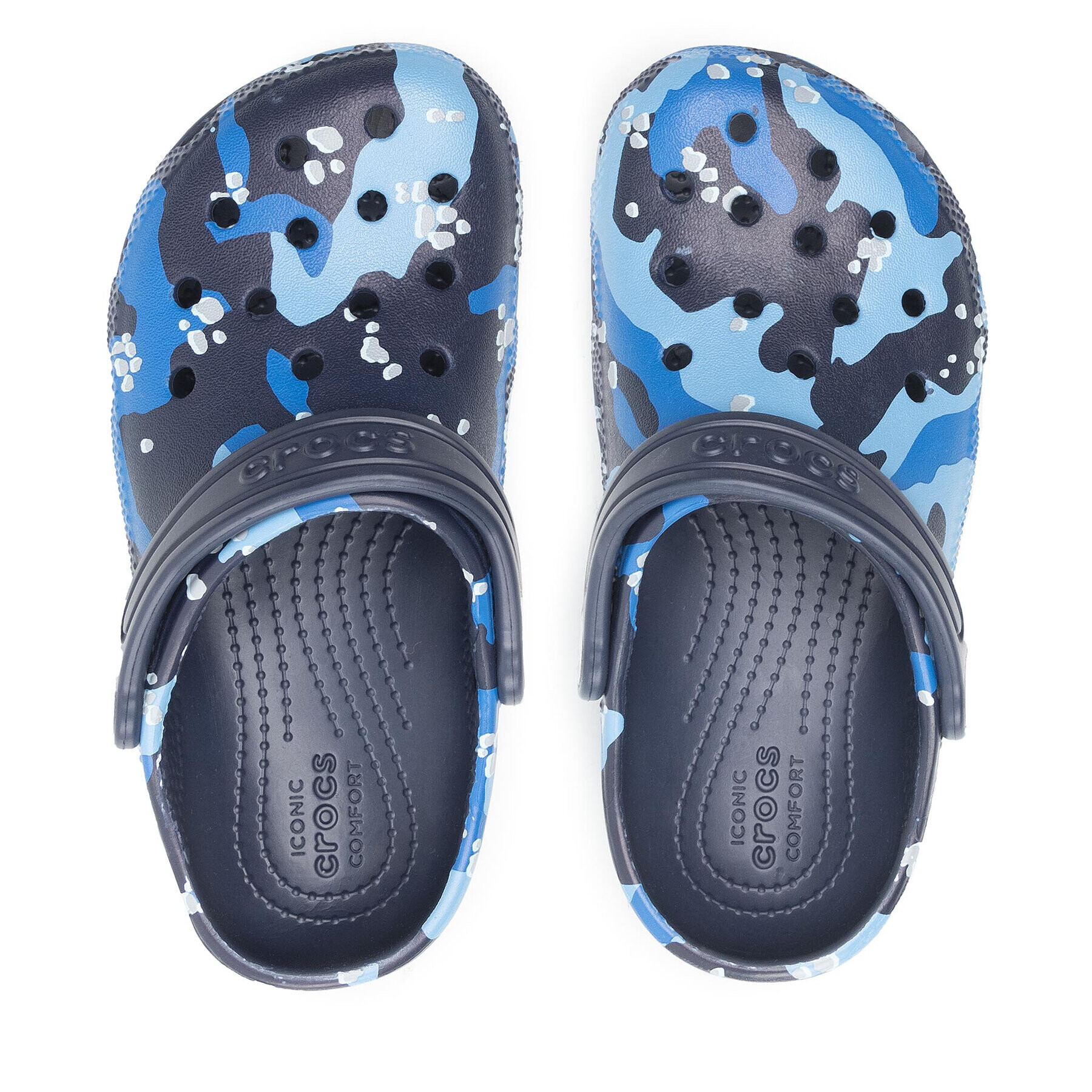 Crocs Чехли Classic Camo Clog K 207594 Син - Pepit.bg