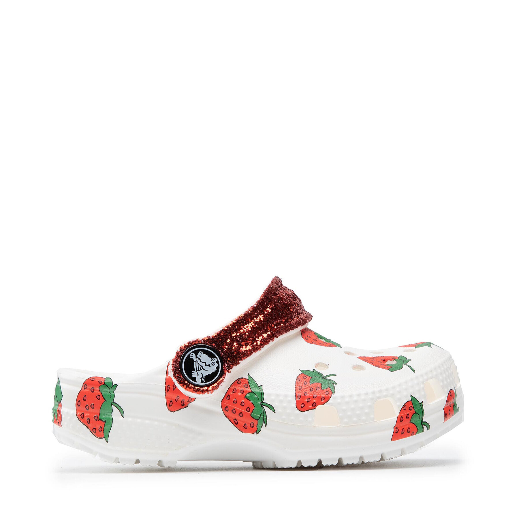 Crocs Чехли Classic Food Print Clog K 207150 Бял - Pepit.bg