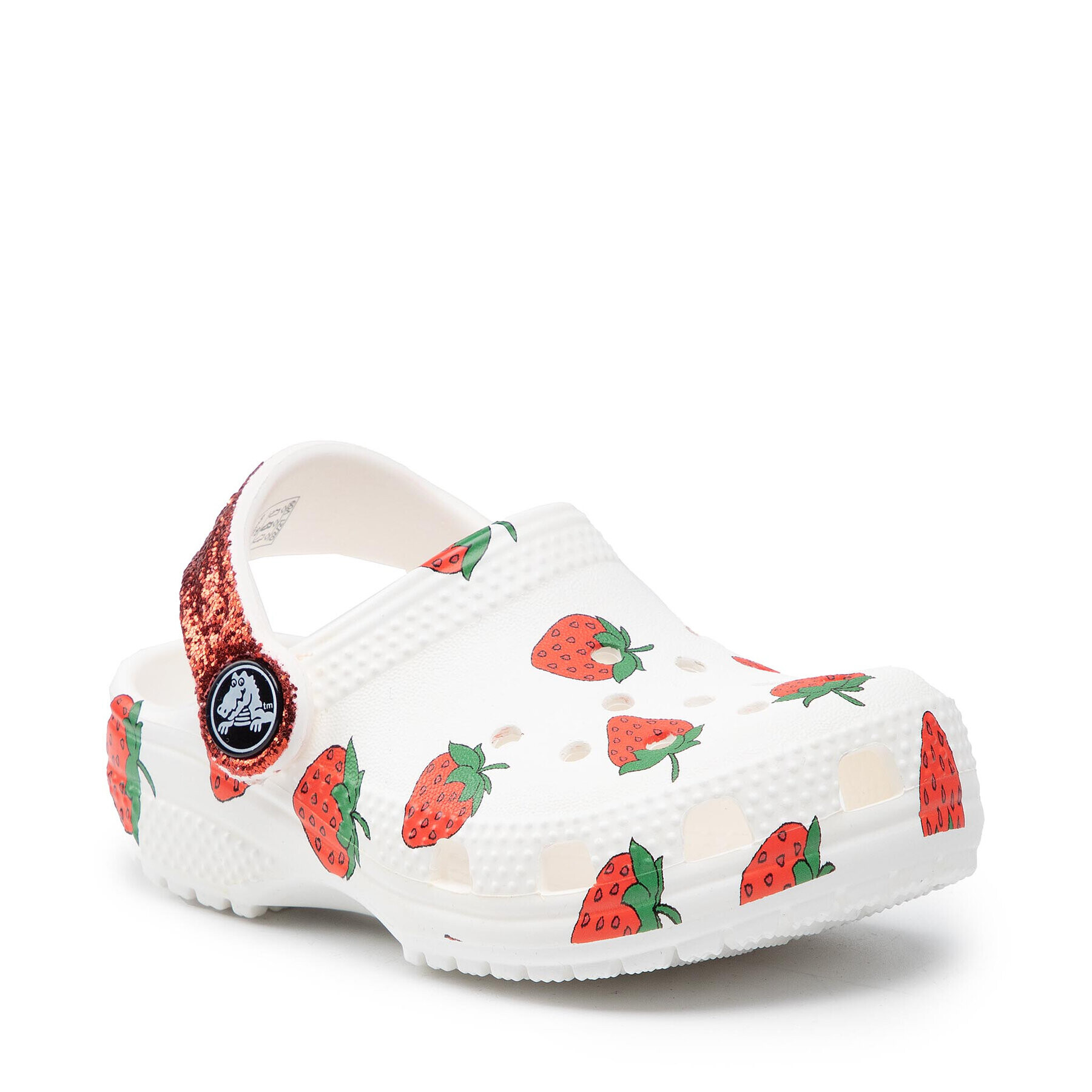 Crocs Чехли Classic Food Print Clog K 207150 Бял - Pepit.bg