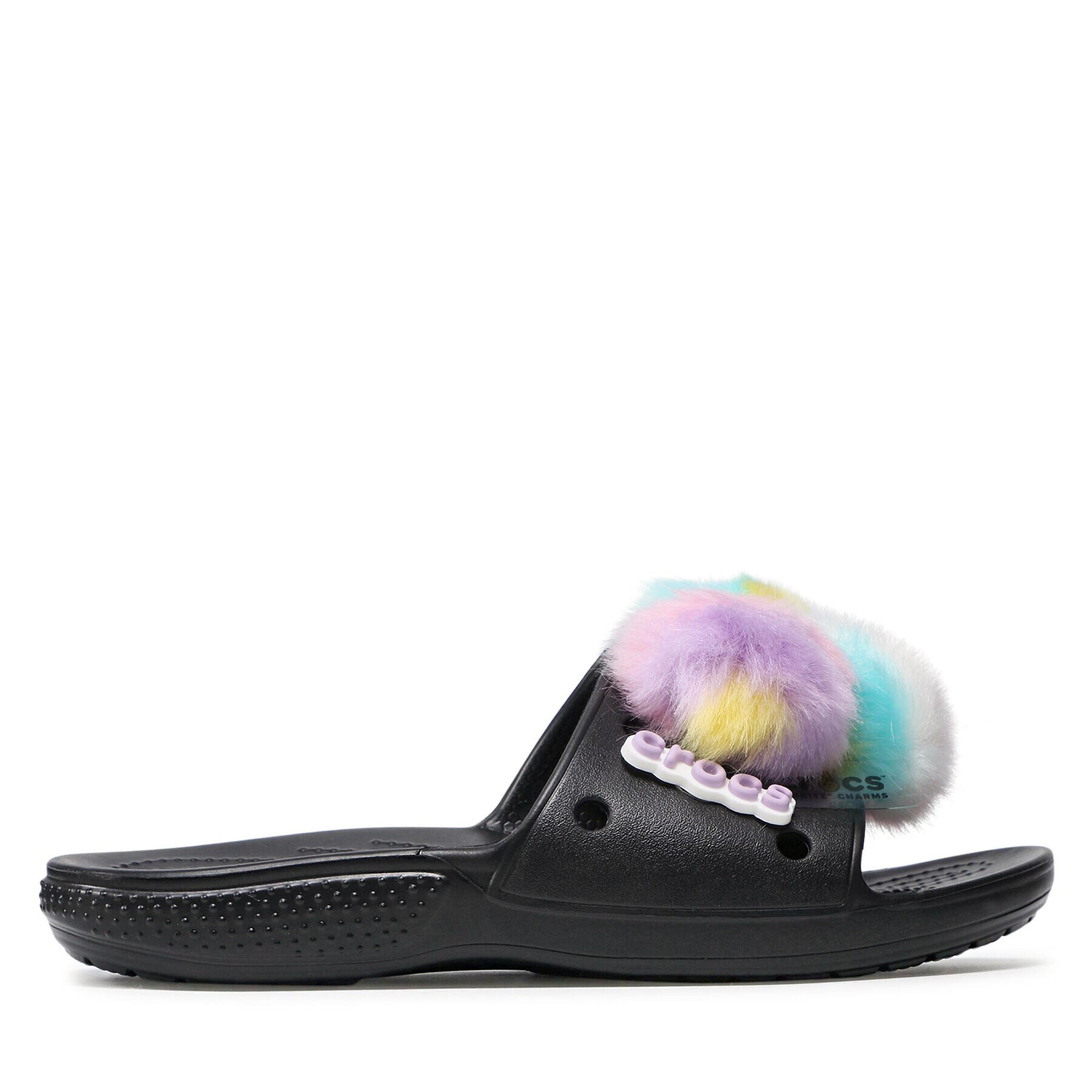 Crocs Чехли Classic Fur Sure Slide 207406 Черен - Pepit.bg
