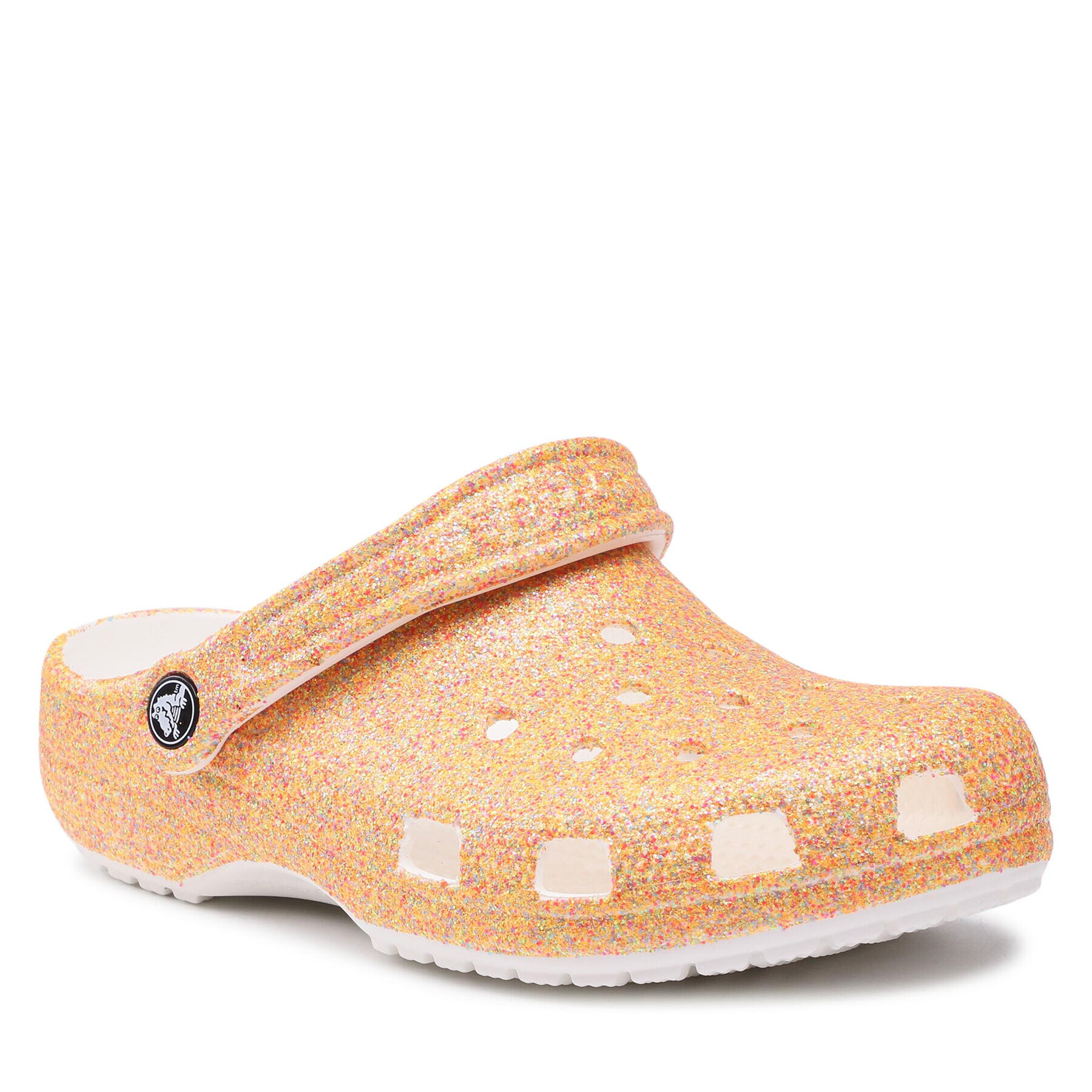 Crocs Чехли Classic Glitter Clog 205942 Оранжев - Pepit.bg