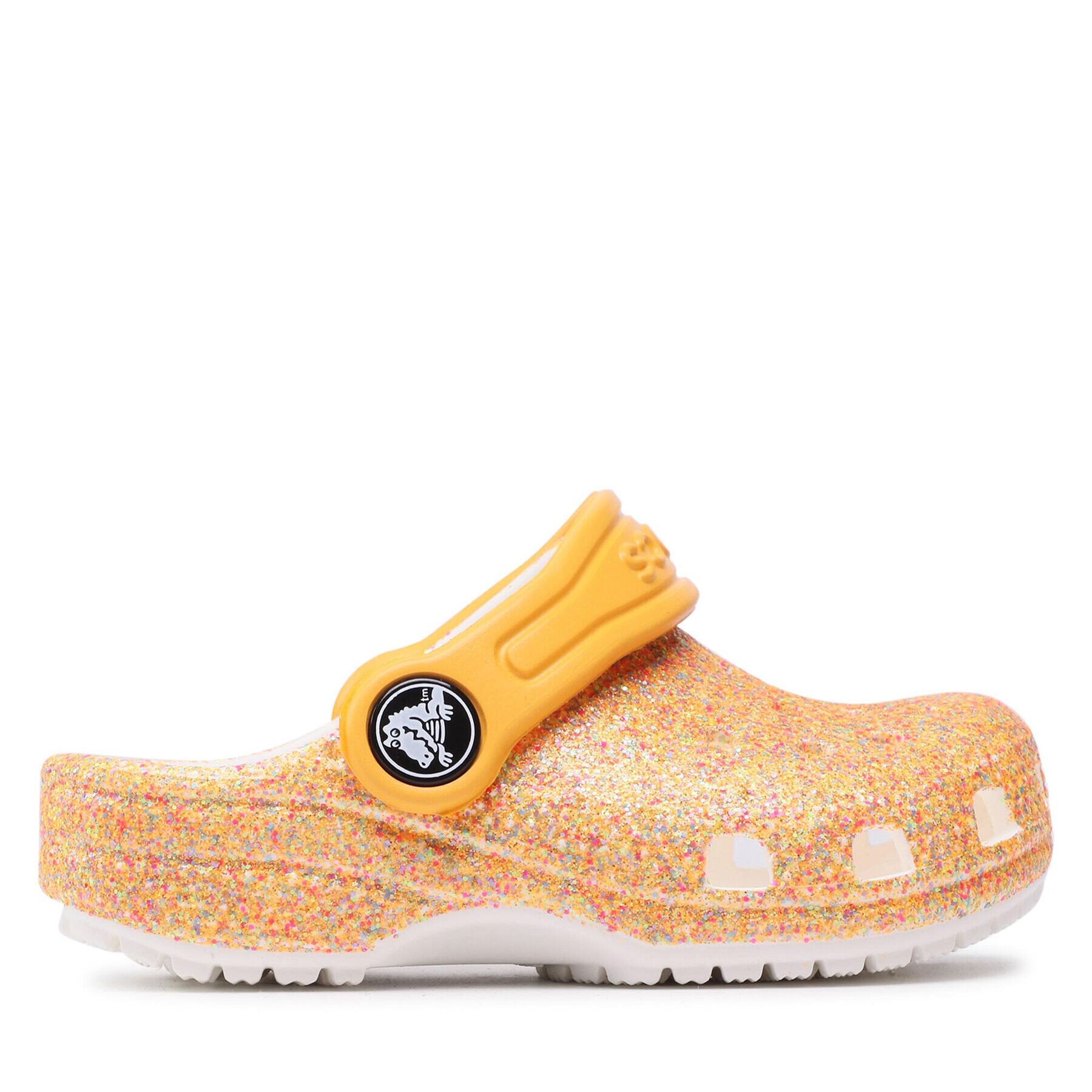 Crocs Чехли Classic Glitter Clog K 205441 Оранжев - Pepit.bg