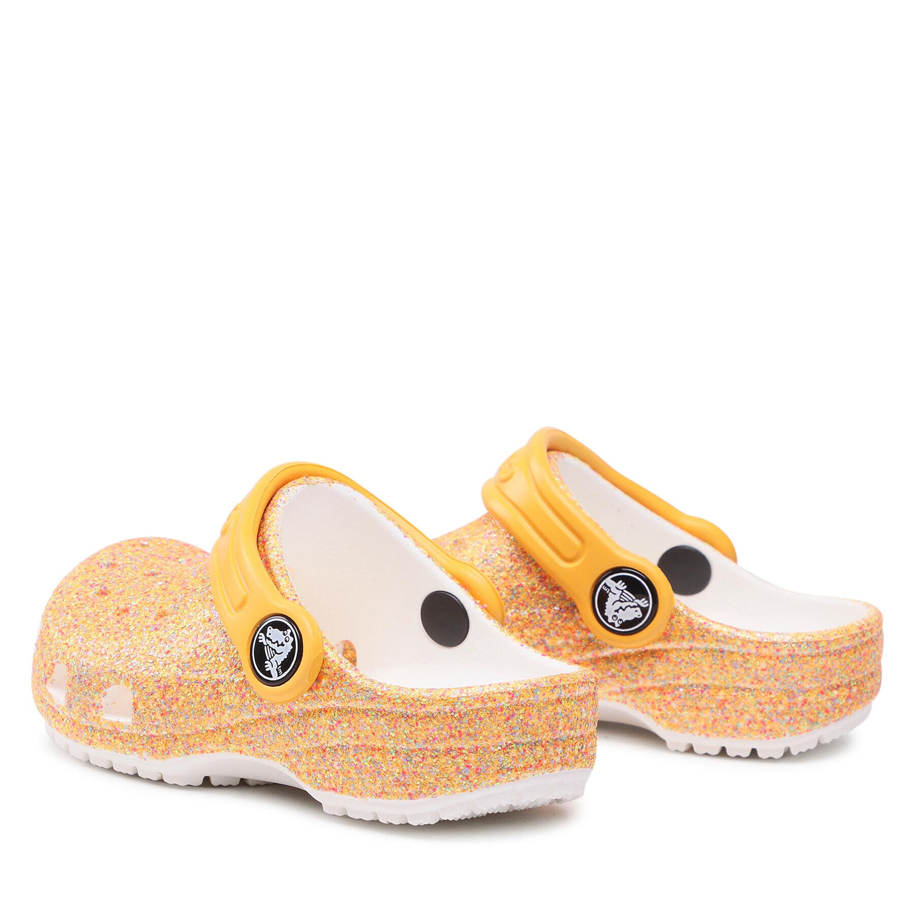 Crocs Чехли Classic Glitter Clog K 205441 Оранжев - Pepit.bg