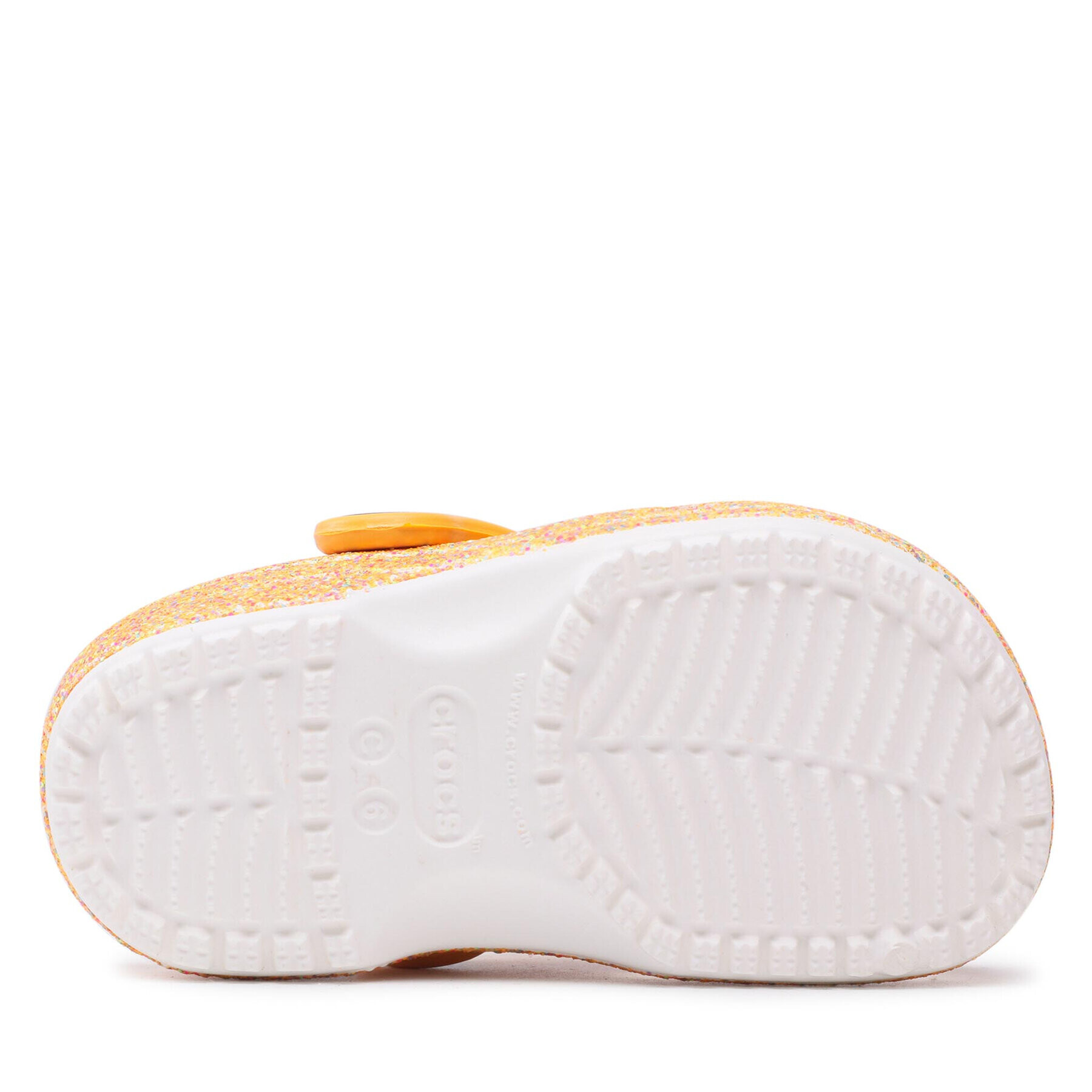 Crocs Чехли Classic Glitter Clog K 205441 Оранжев - Pepit.bg