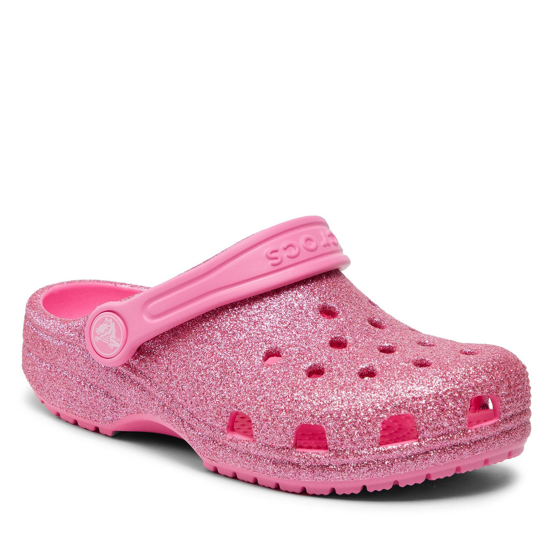 Crocs Чехли Classic Glitter Clog K 206993 Розов - Pepit.bg