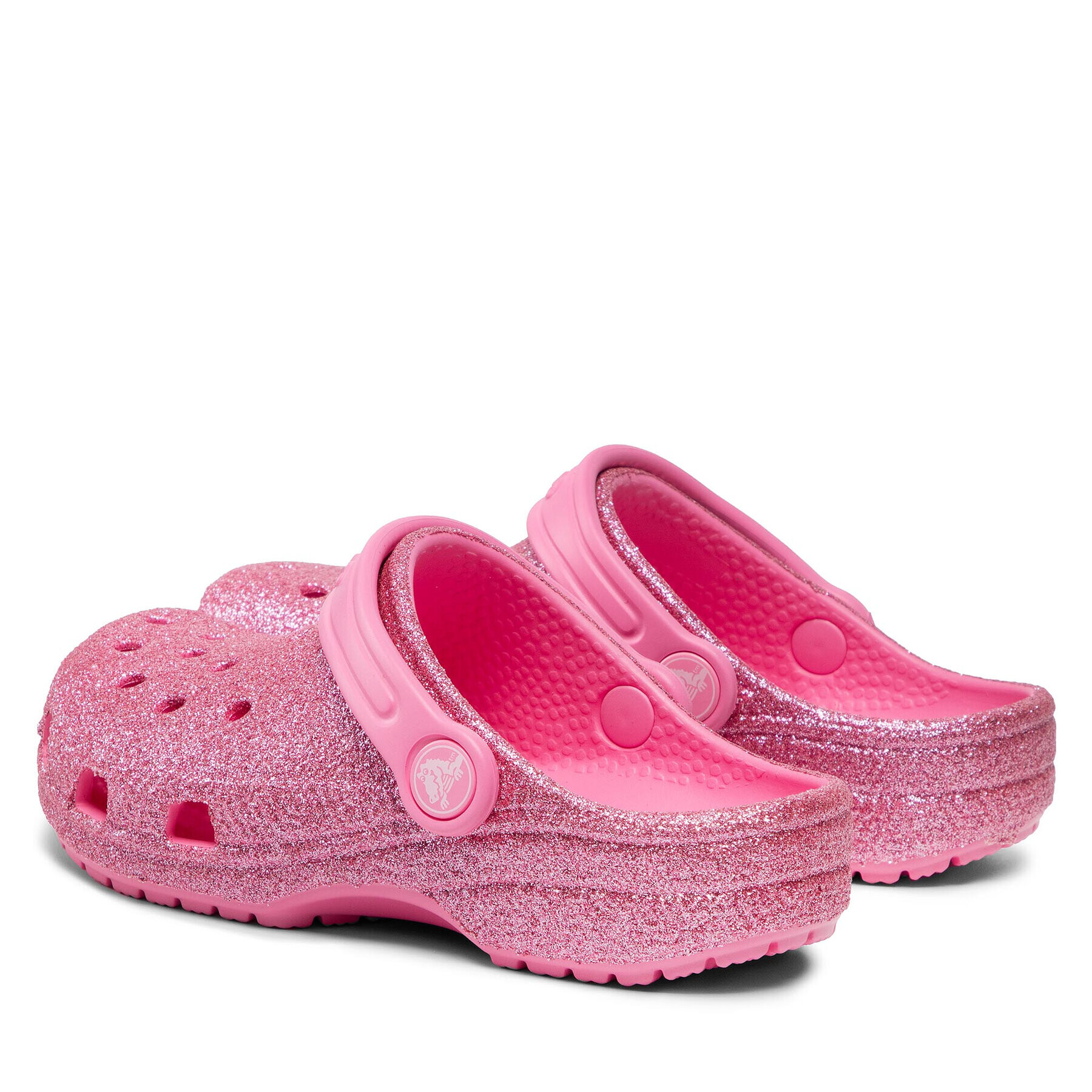 Crocs Чехли Classic Glitter Clog K 206993 Розов - Pepit.bg