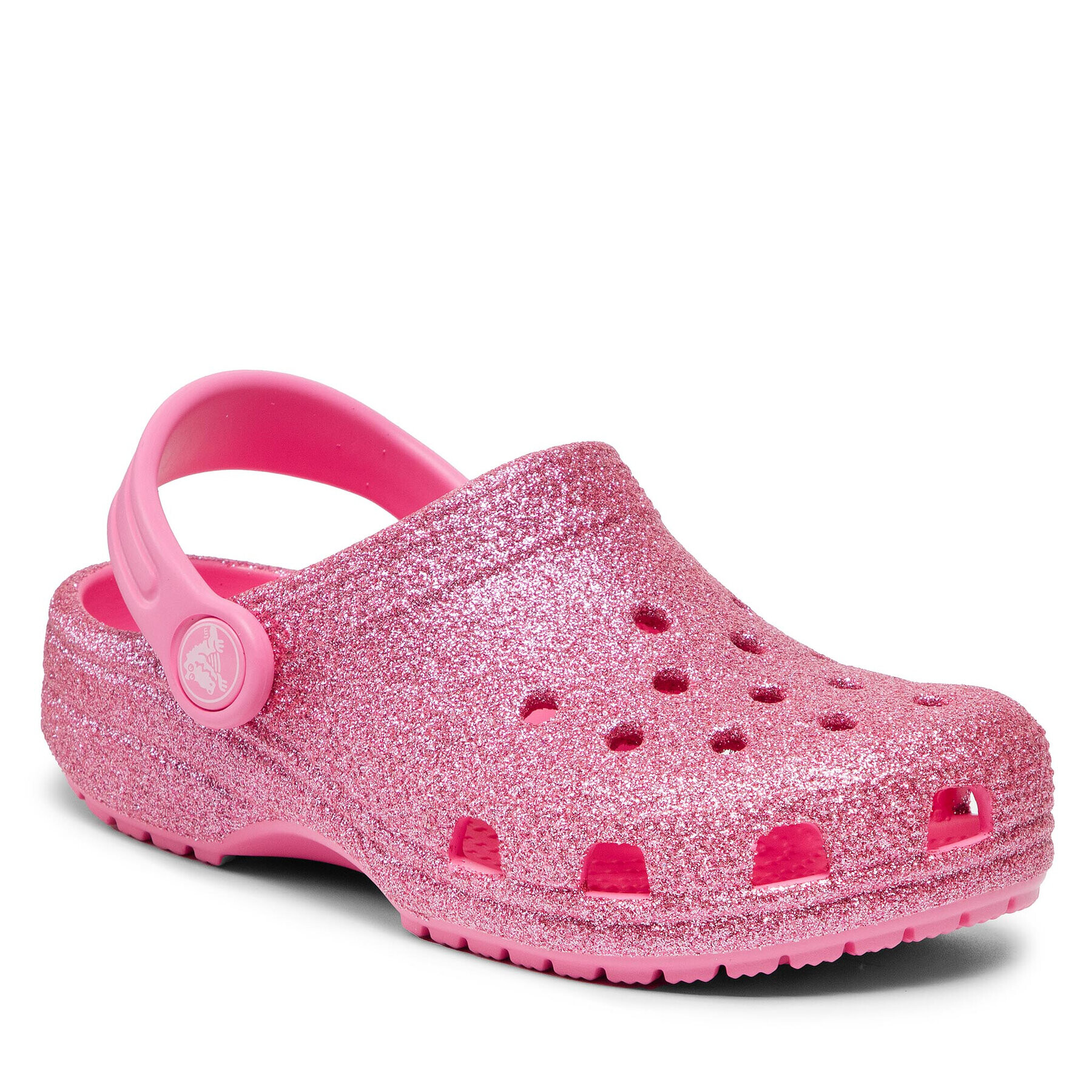 Crocs Чехли Classic Glitter Clog K 206993 Розов - Pepit.bg