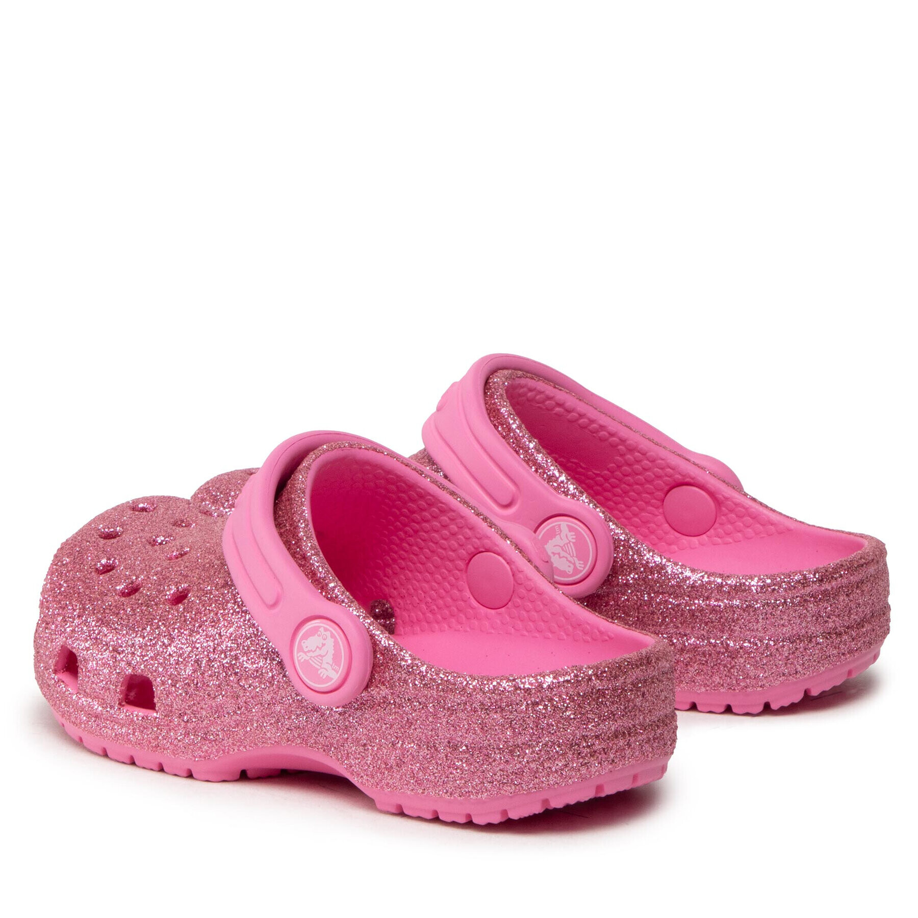 Crocs Чехли Classic Glitter Clog T 206992 Розов - Pepit.bg