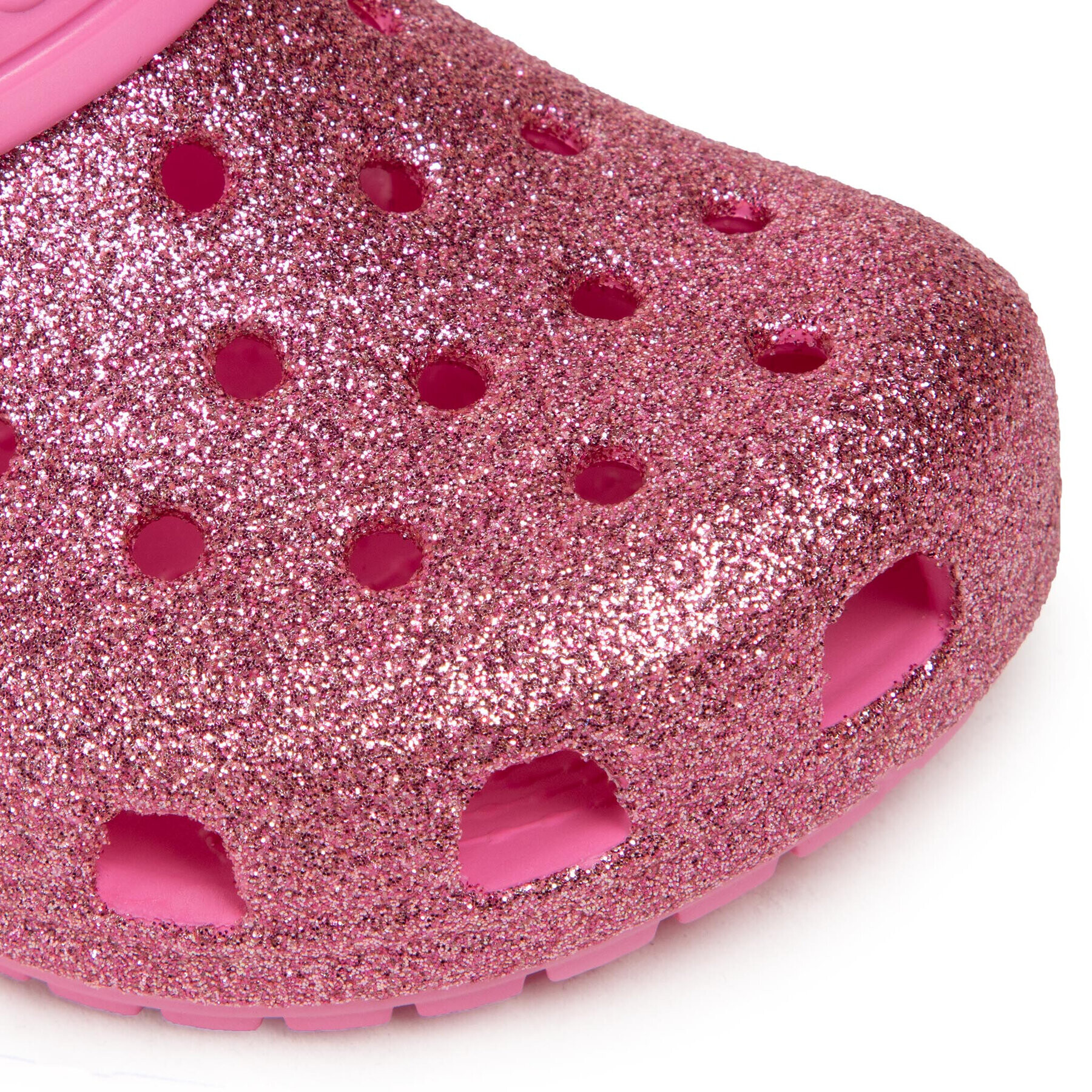 Crocs Чехли Classic Glitter Clog T 206992 Розов - Pepit.bg
