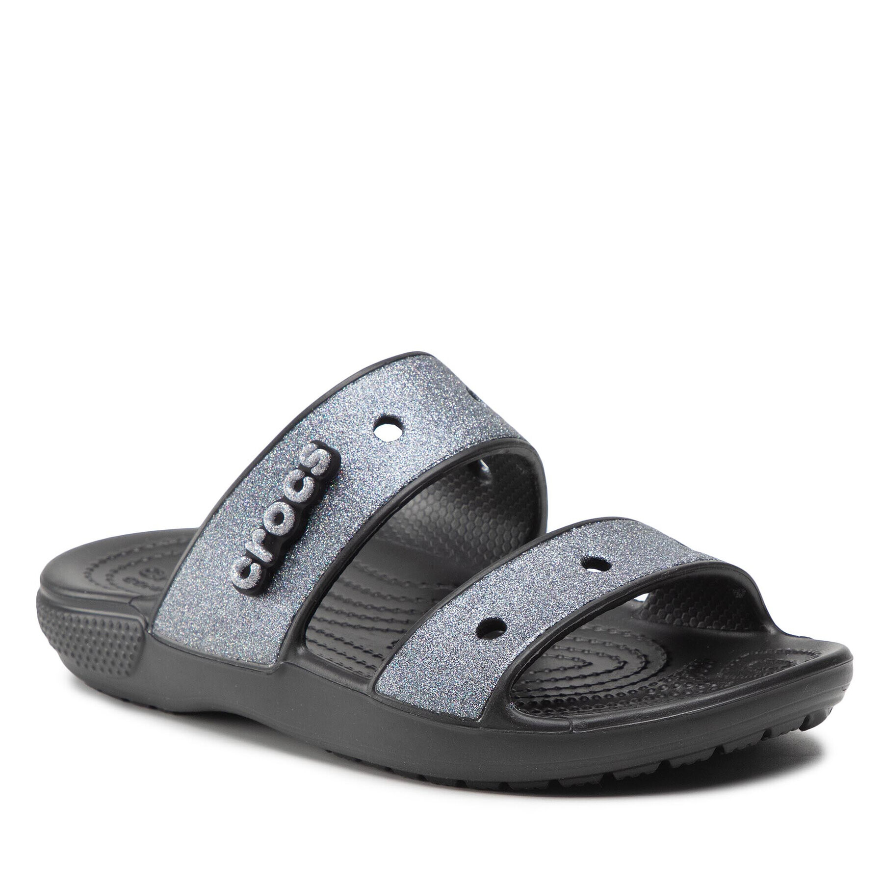 Crocs Чехли Classic Glitter II Sandal 207769 Черен - Pepit.bg