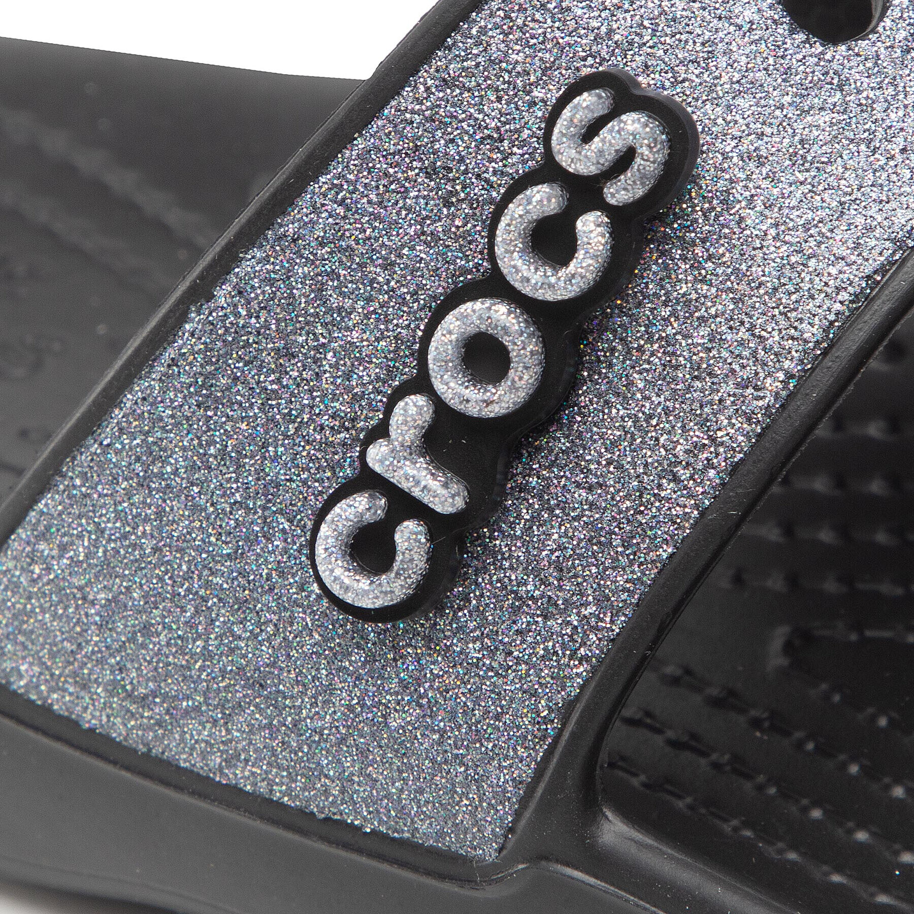Crocs Чехли Classic Glitter II Sandal 207769 Черен - Pepit.bg